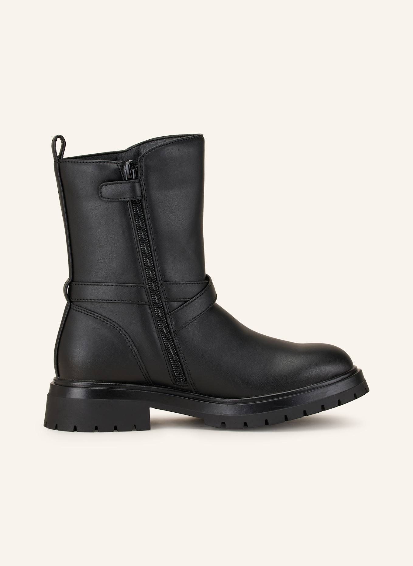 Tommy hilfiger zip detail biker boots discount