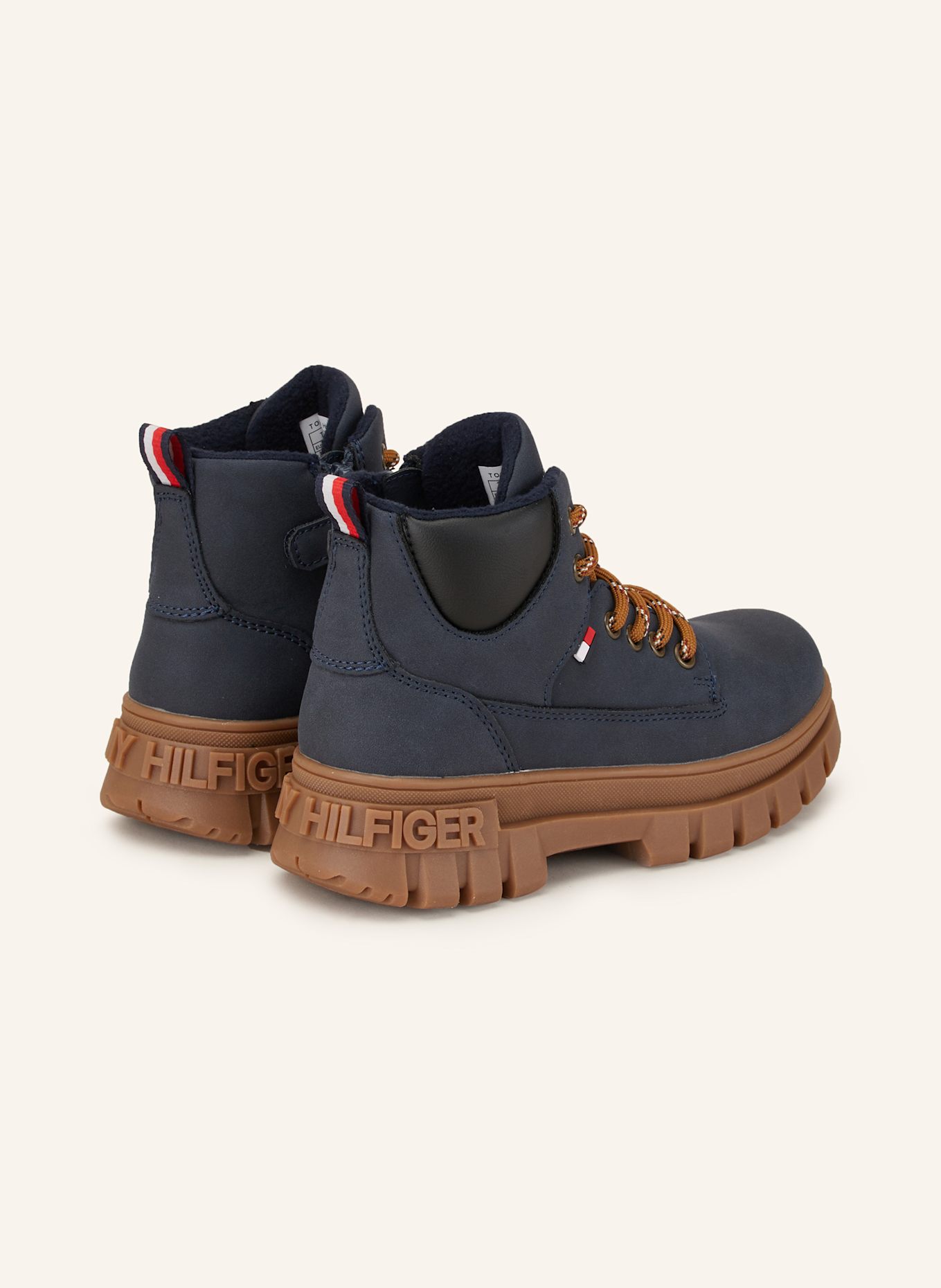 TOMMY HILFIGER Schnürboots: BLAU / SCHWARZ