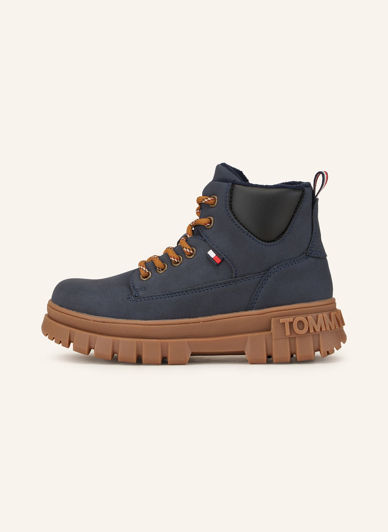 TOMMY HILFIGER Schnürboots: BLAU / SCHWARZ