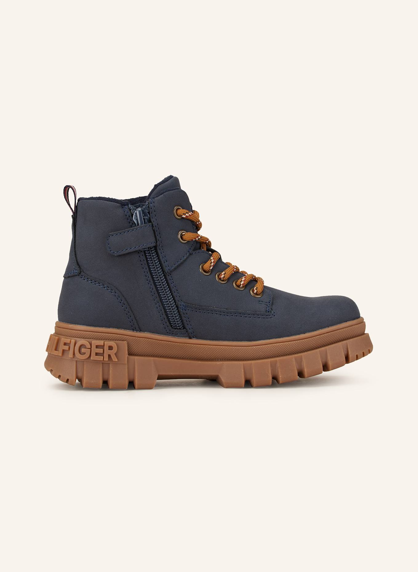 TOMMY HILFIGER Schnürboots: BLAU / SCHWARZ
