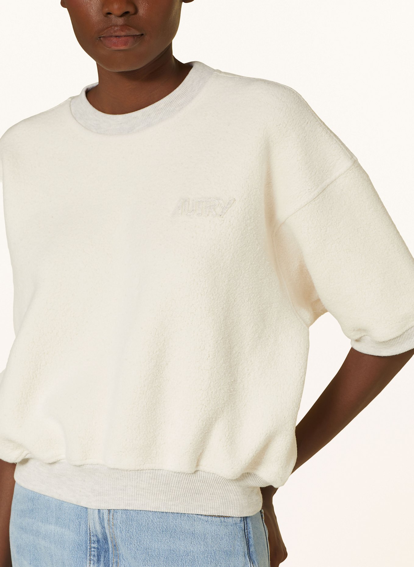 AUTRY Sweatshirt with 3/4 sleeves, Color: LIGHT GRAY (Image 4)