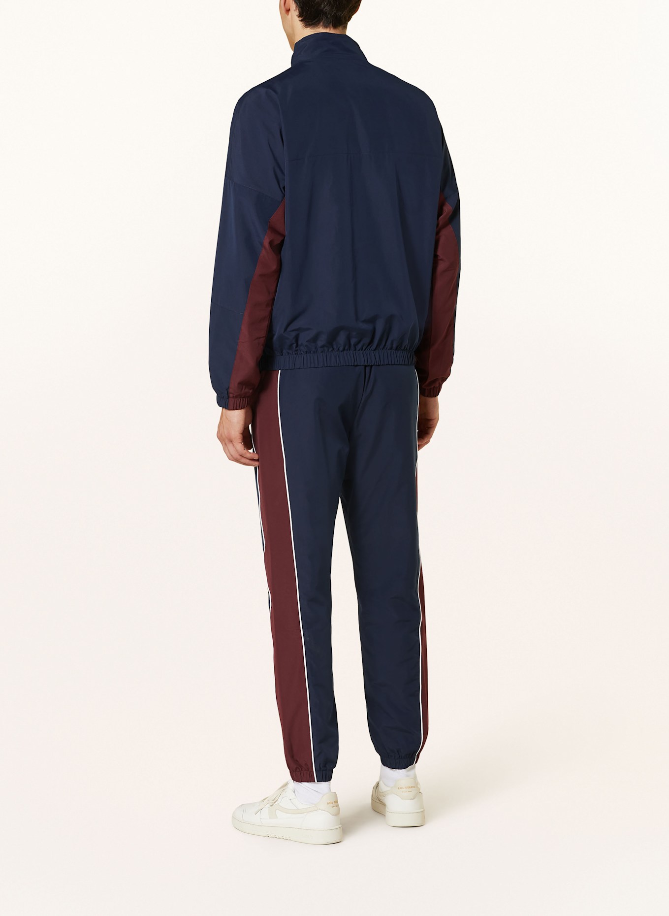 LACOSTE Spodnie dresowe regular fit, Kolor: GRANATOWY/ CIEMNOCZERWONY (Obrazek 3)