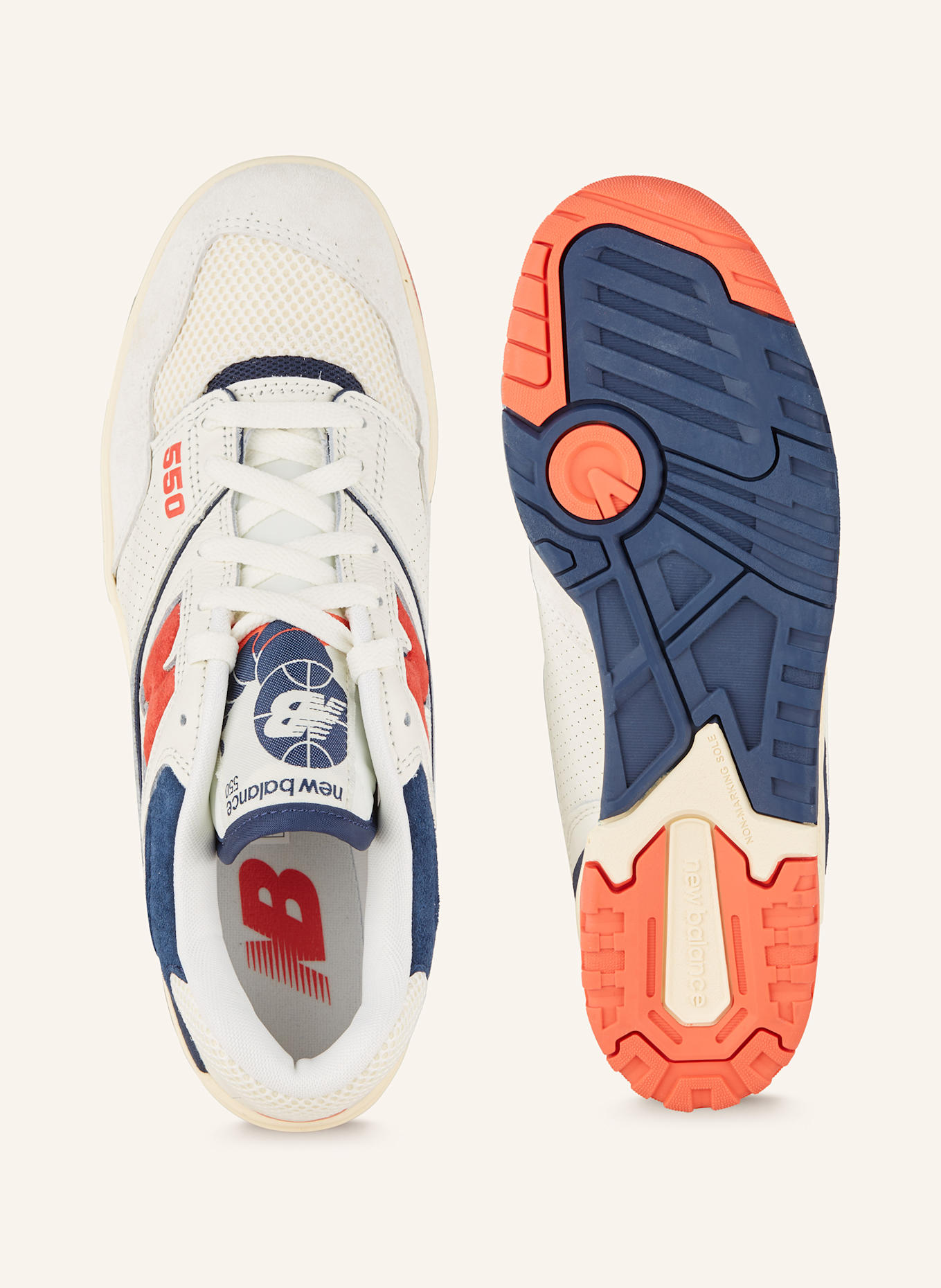 new balance Sneakers 550, Color: WHITE/ BLUE/ RED (Image 5)