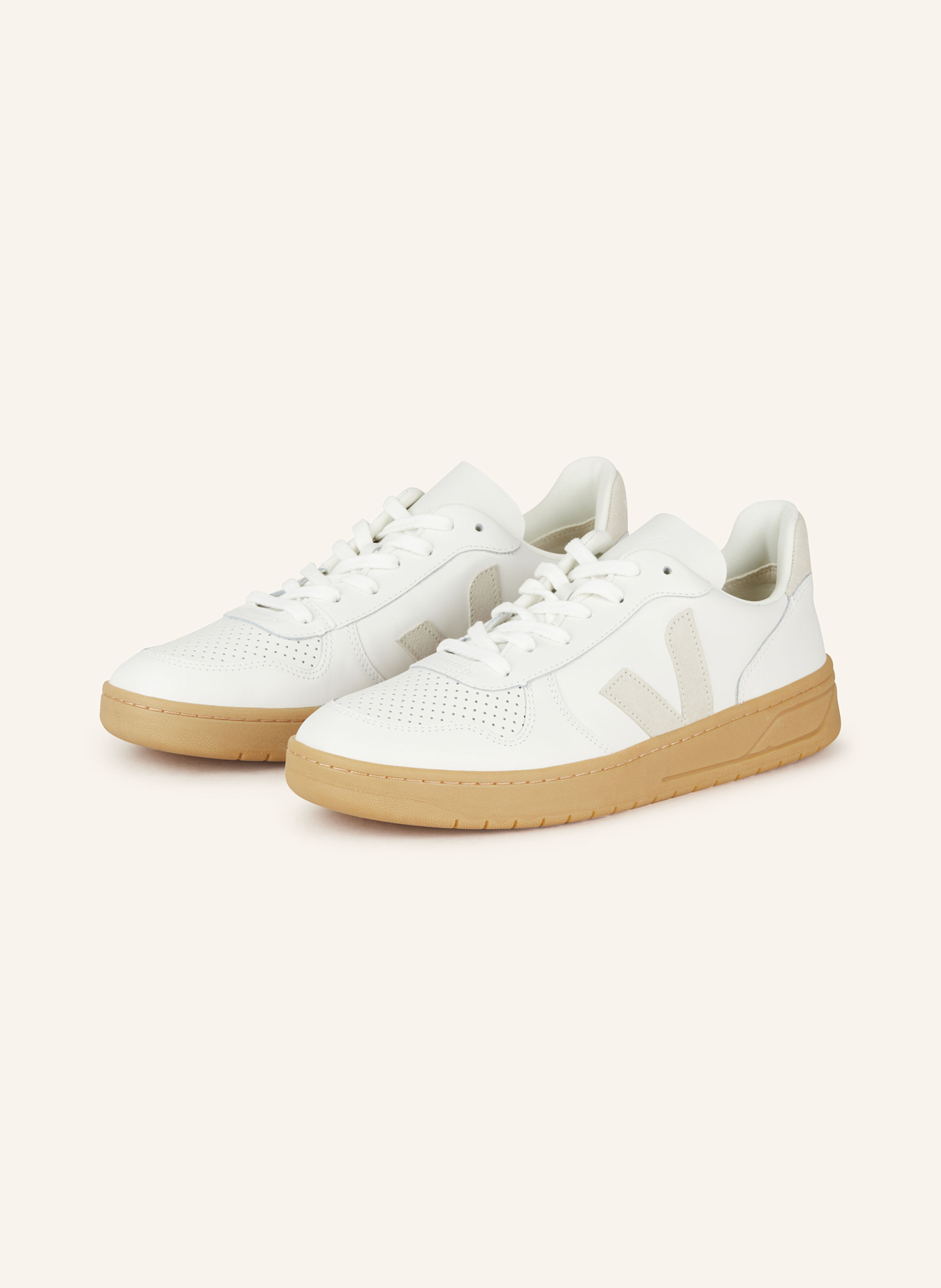 VEJA Sneakers V-10, Color: WHITE (Image 1)