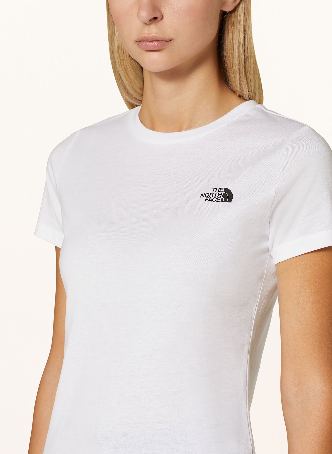 THE NORTH FACE T-shirt SIMPLE DOME, Color: WHITE (Image 4)