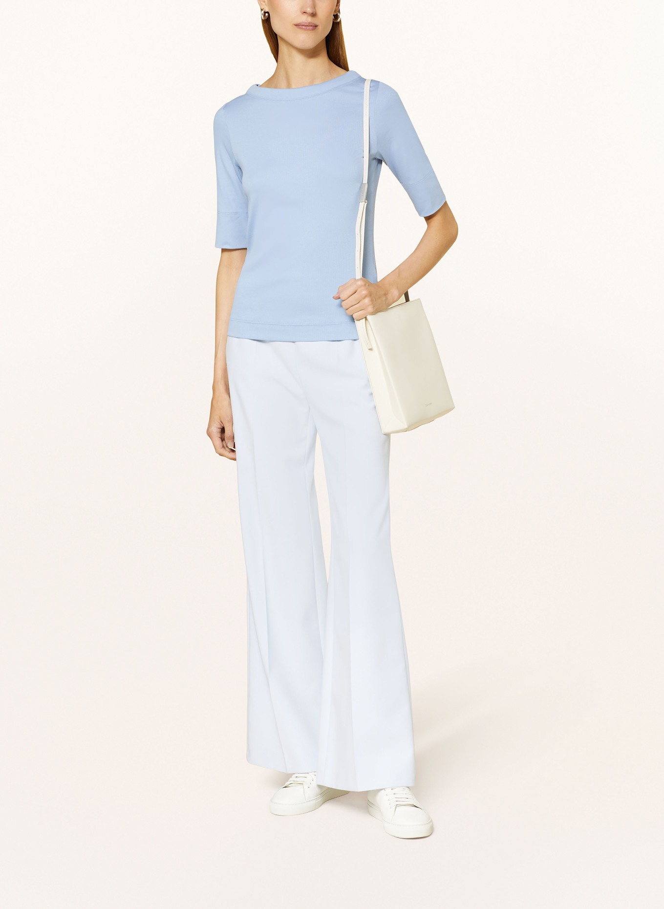 MARC CAIN Shirt with 3/4 sleeves, Color: LIGHT BLUE (Image 2)