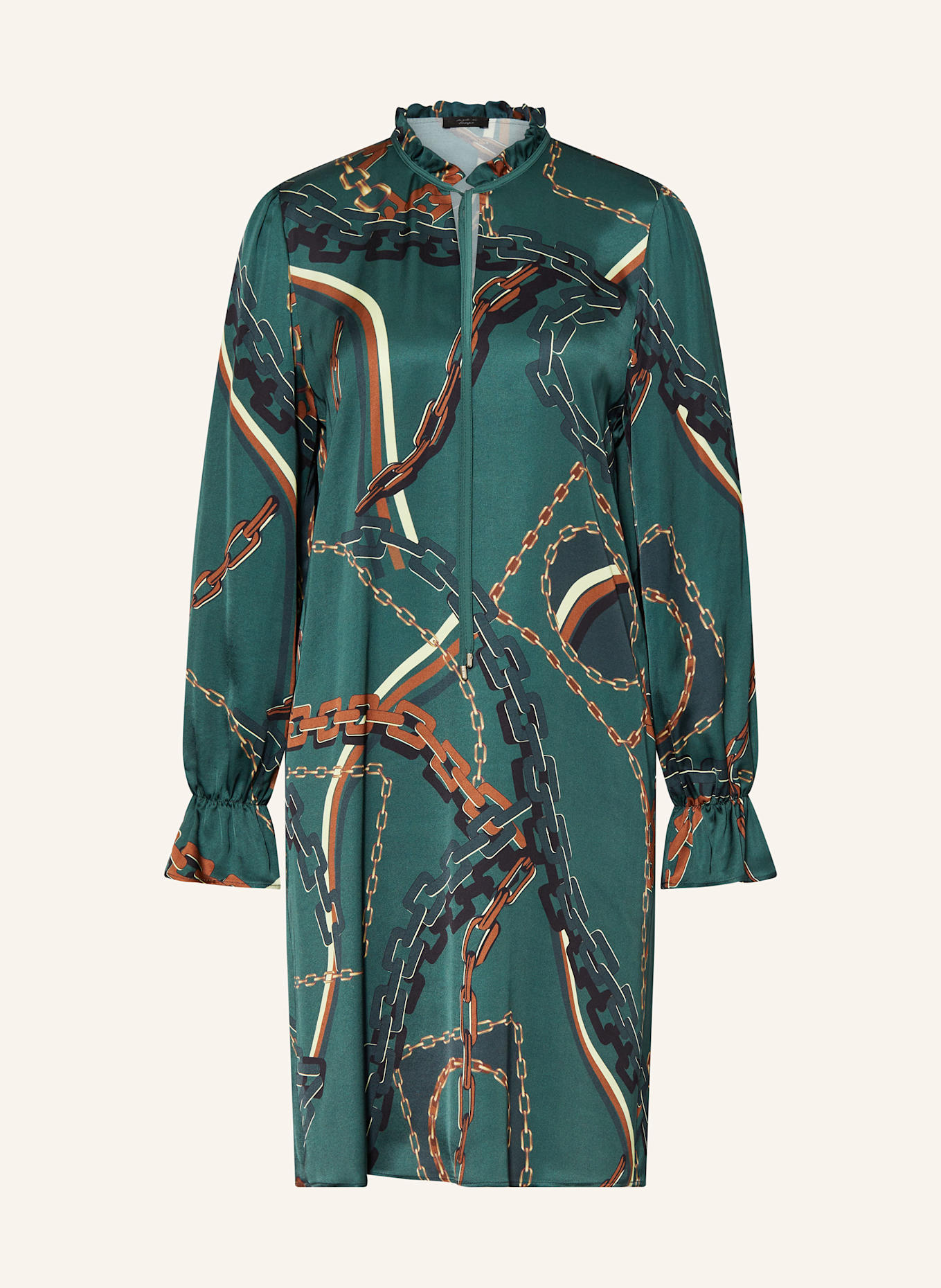 MARC CAIN Saténové šaty: 559 soft forest