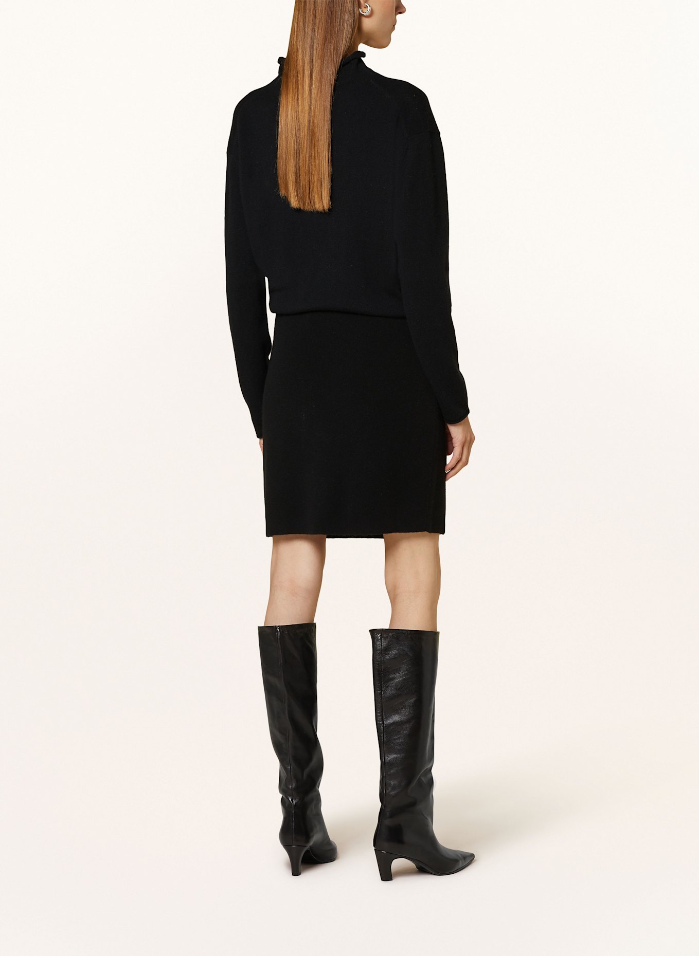 lilienfels Knit skirt with cashmere, Color: BLACK (Image 3)