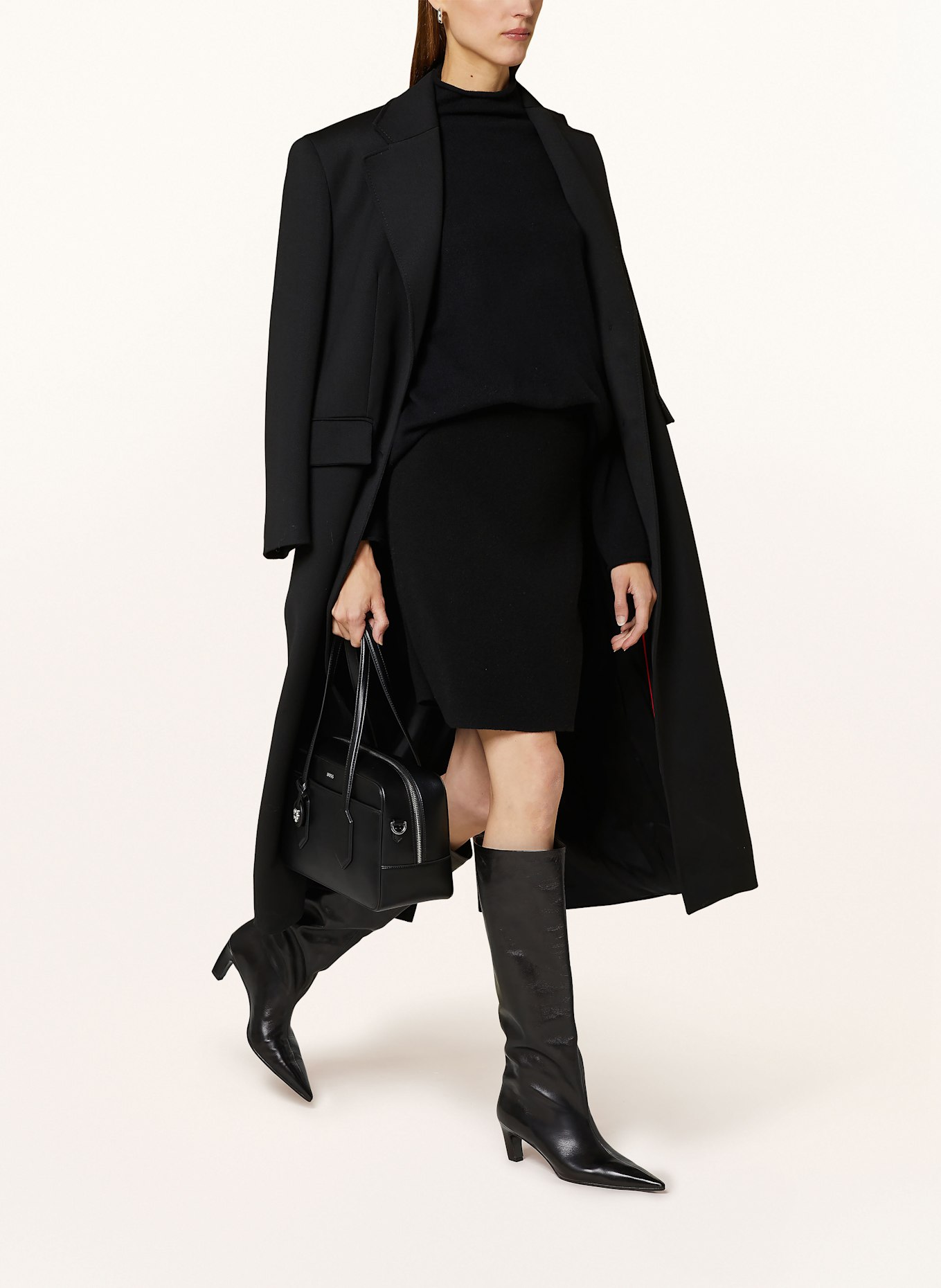 lilienfels Knit skirt with cashmere, Color: BLACK (Image 5)