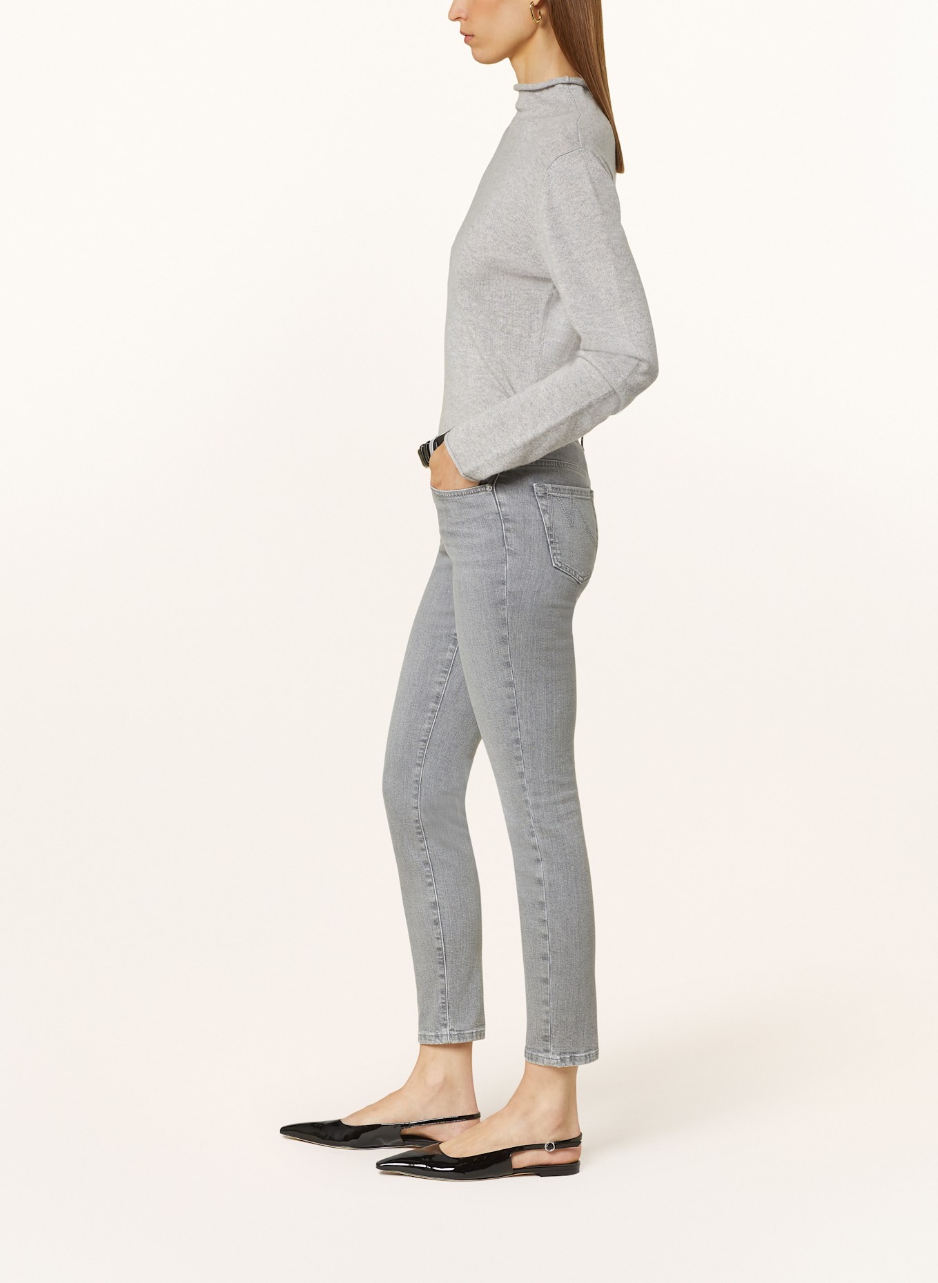 MARC CAIN Jeans SILVI mit Nieten, Feather Drape Vide Pants (Bild 4)