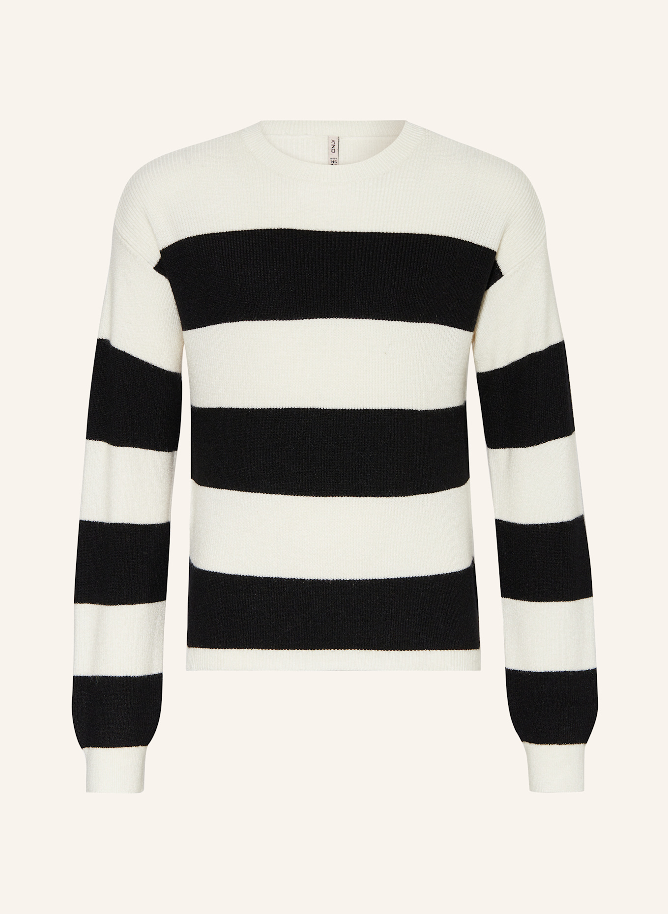 ONLY Svetr: BÍLÁ / ČERNÁ