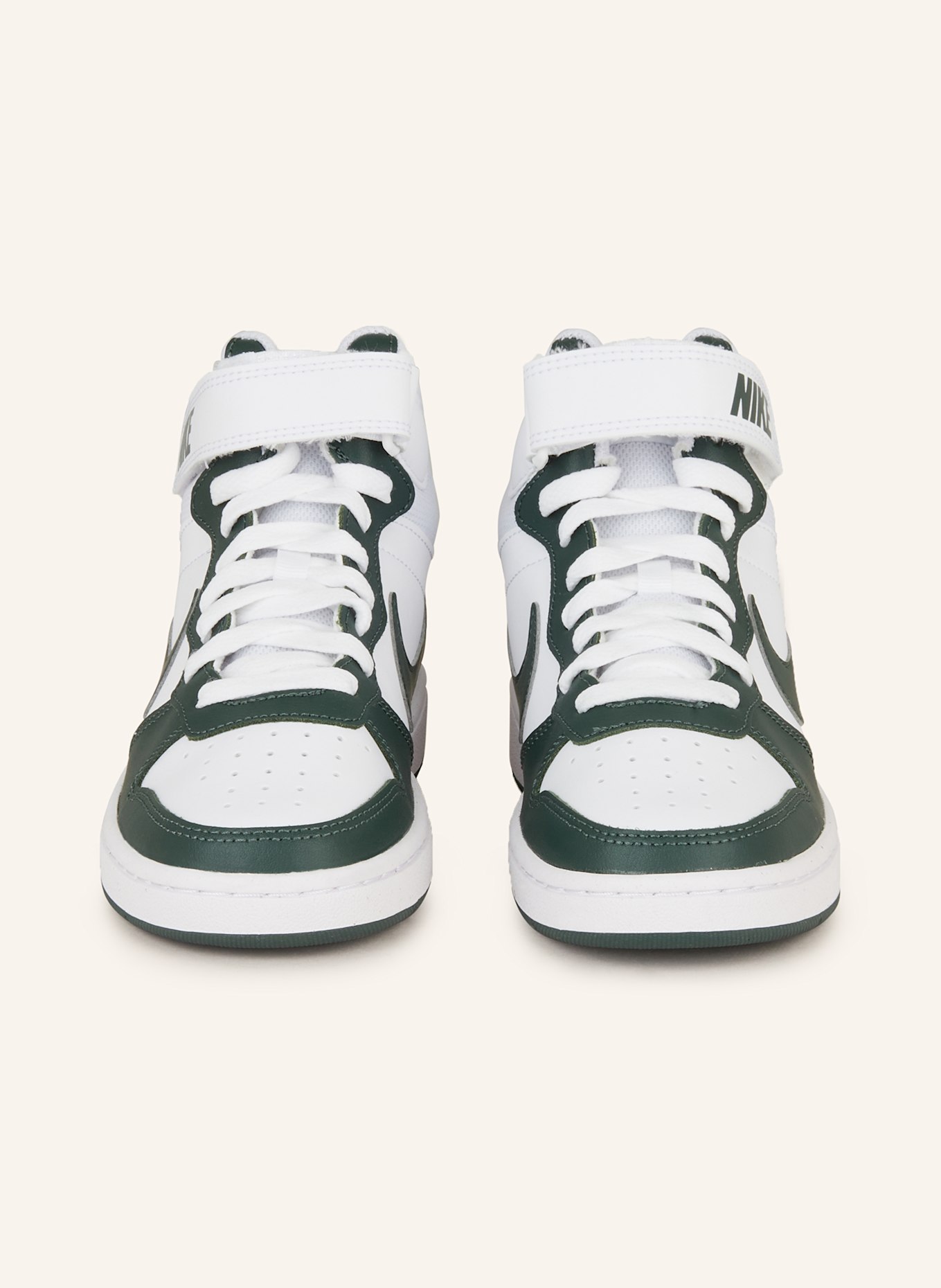 Nike Hightop-Sneaker COURT BOROUGH MID 2, Farbe: WEISS/ DUNKELGRÜN (Bild 3)