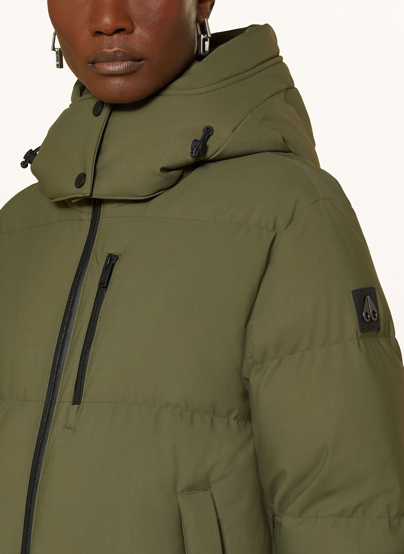 MOOSE KNUCKLES CHELIA down jacket in olive