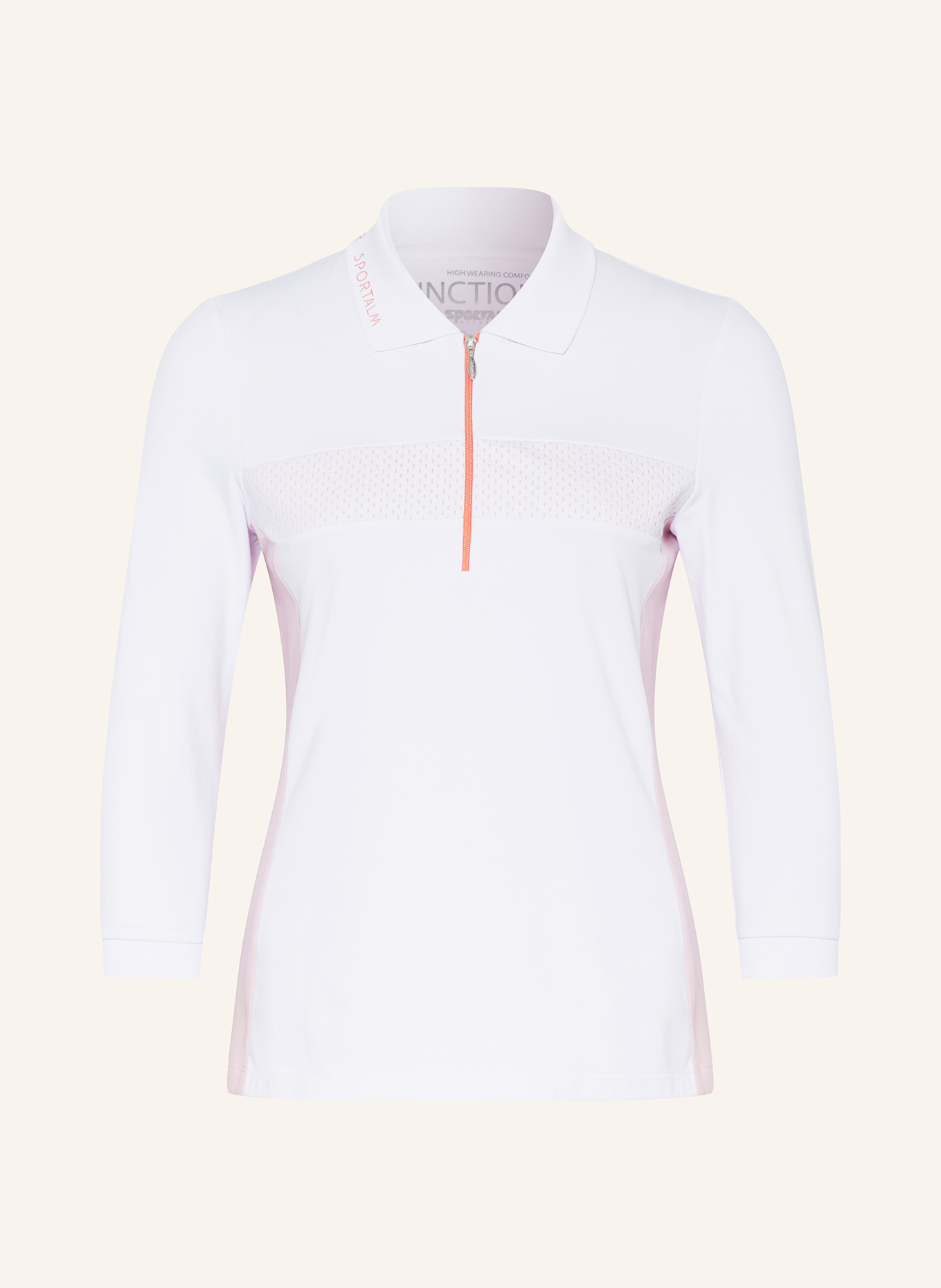 SPORTALM Funktions-Poloshirt, Farbe: WEISS/ ROSÉ (Bild 1)