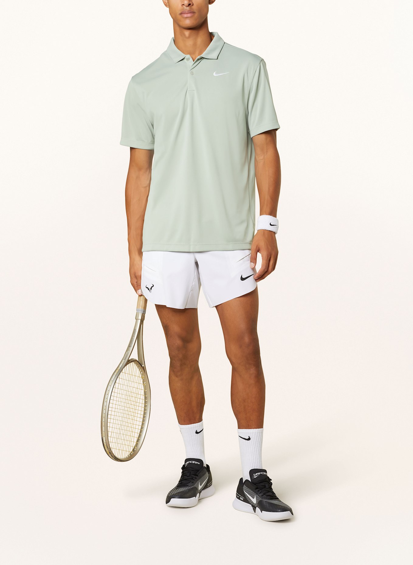 Nike Funkční polokošile COURT DRI-FIT, Barva: SVĚTLE ZELENÁ (Obrázek 2)