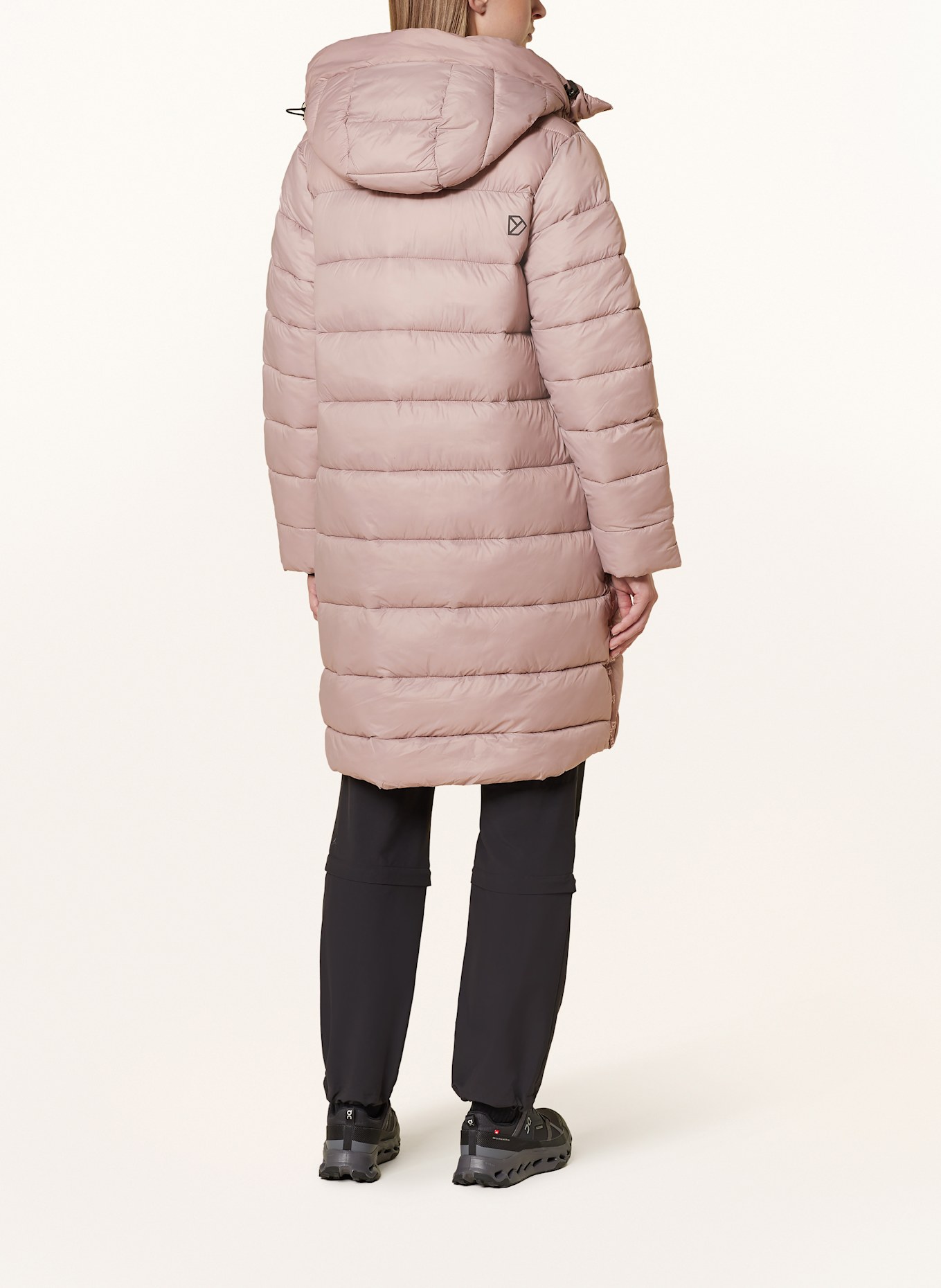 DIDRIKSONS Płaszcz pikowany MARION: BLADORÓŻOWY