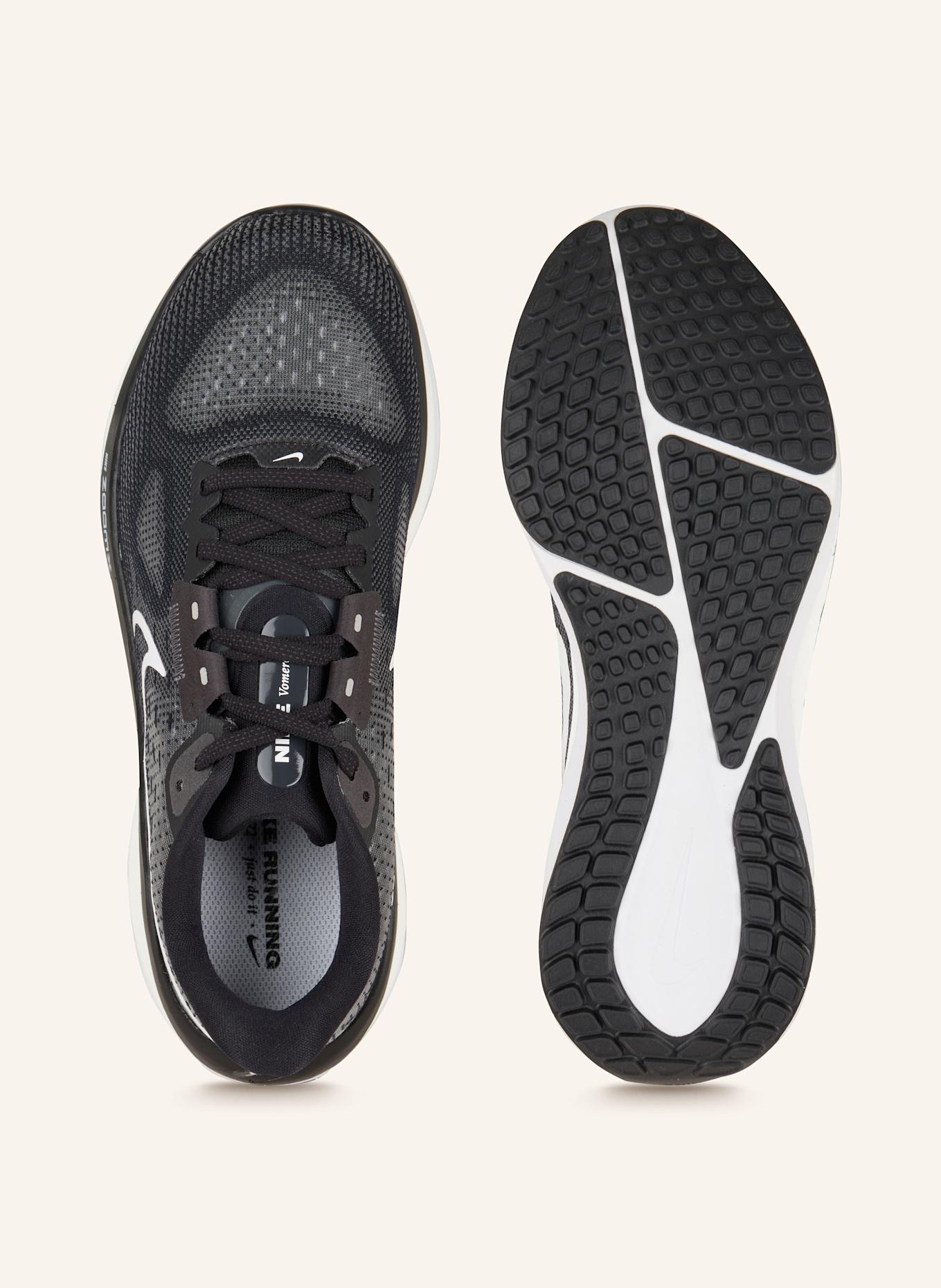 Nike Laufschuhe VOMERO 17: SCHWARZ / GRAU / WEISS