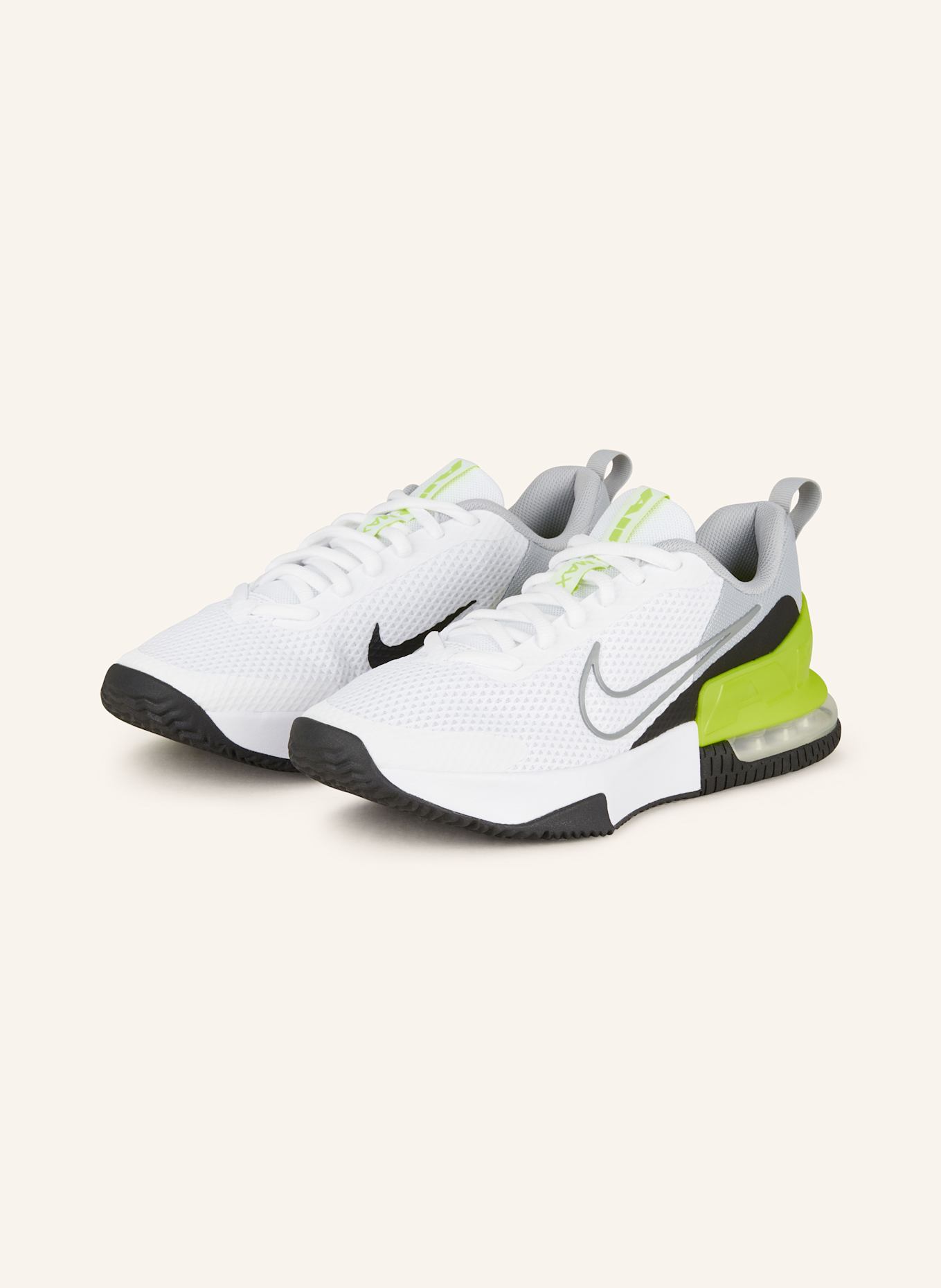 Nike AIR MAX ALPHA TRAINER 6 fitness shoes, Color: WHITE/ NEON GREEN/ GRAY (Image 1)