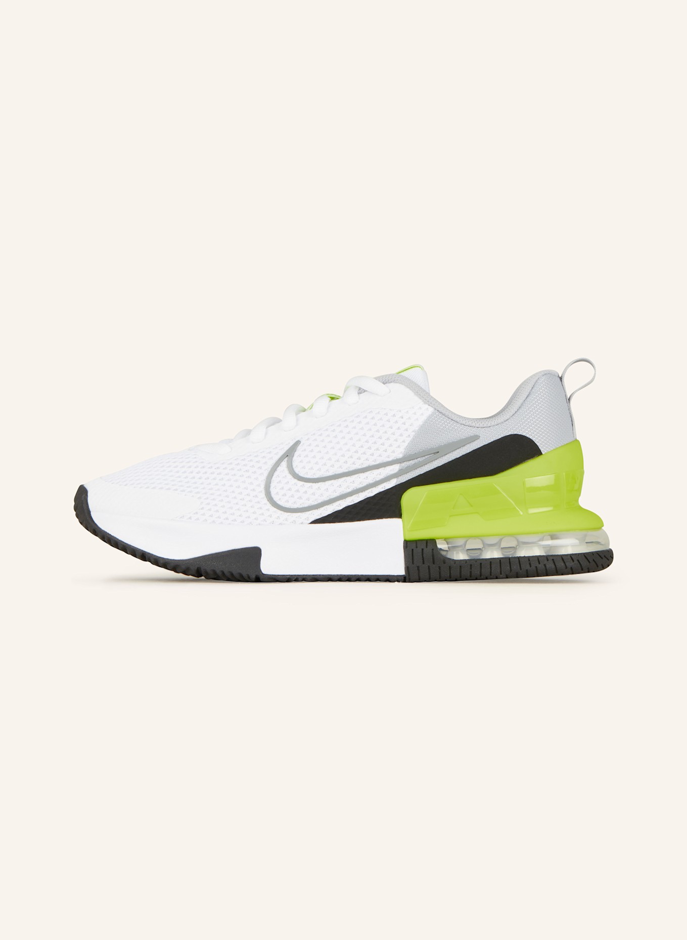 Nike AIR MAX ALPHA TRAINER 6 fitness shoes, Color: WHITE/ NEON GREEN/ GRAY (Image 4)