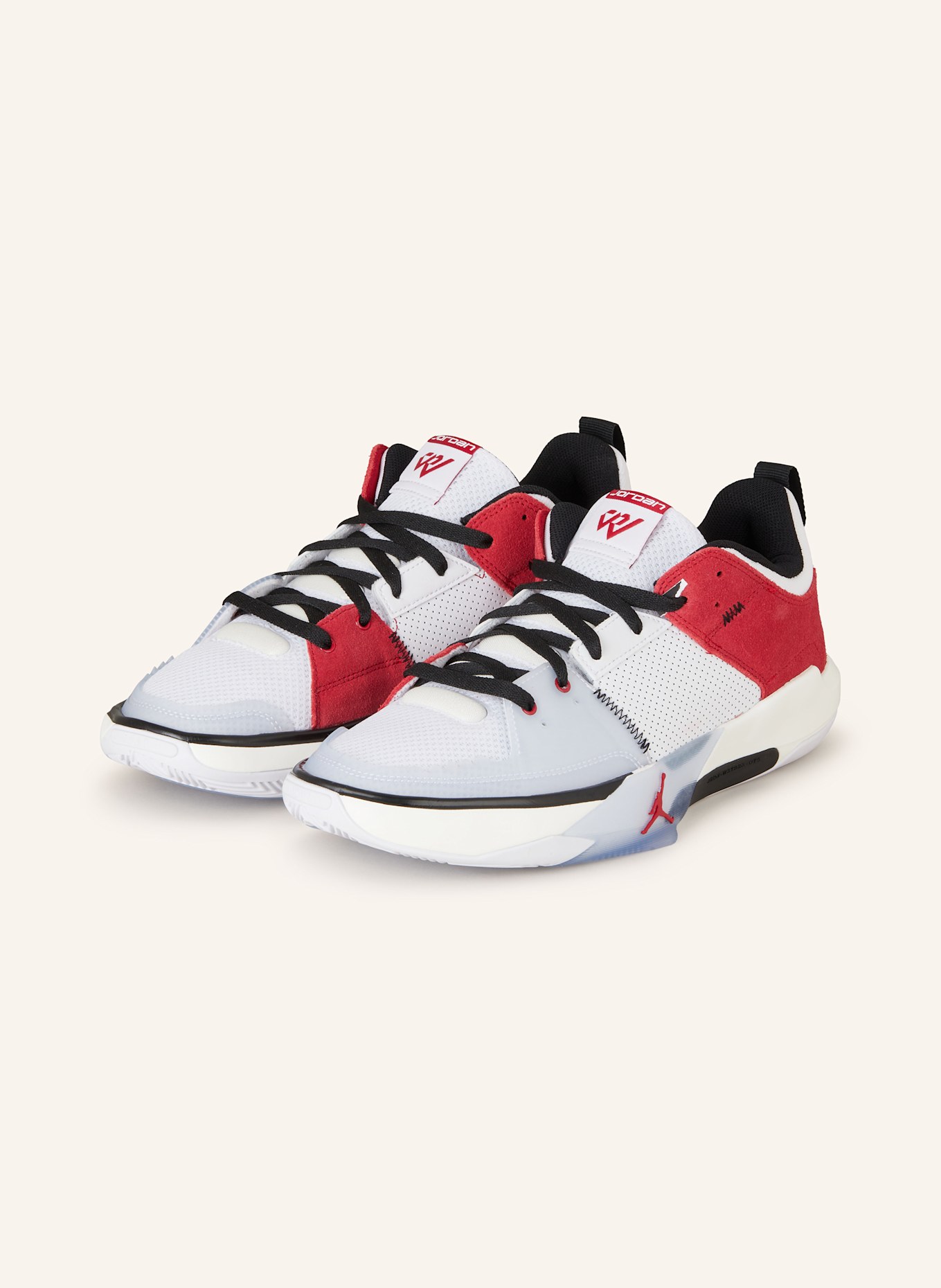 JORDAN Basketball shoes JORDAN ONE TAKE 5, Color: WHITE/ RED/ BLACK (Image 1)