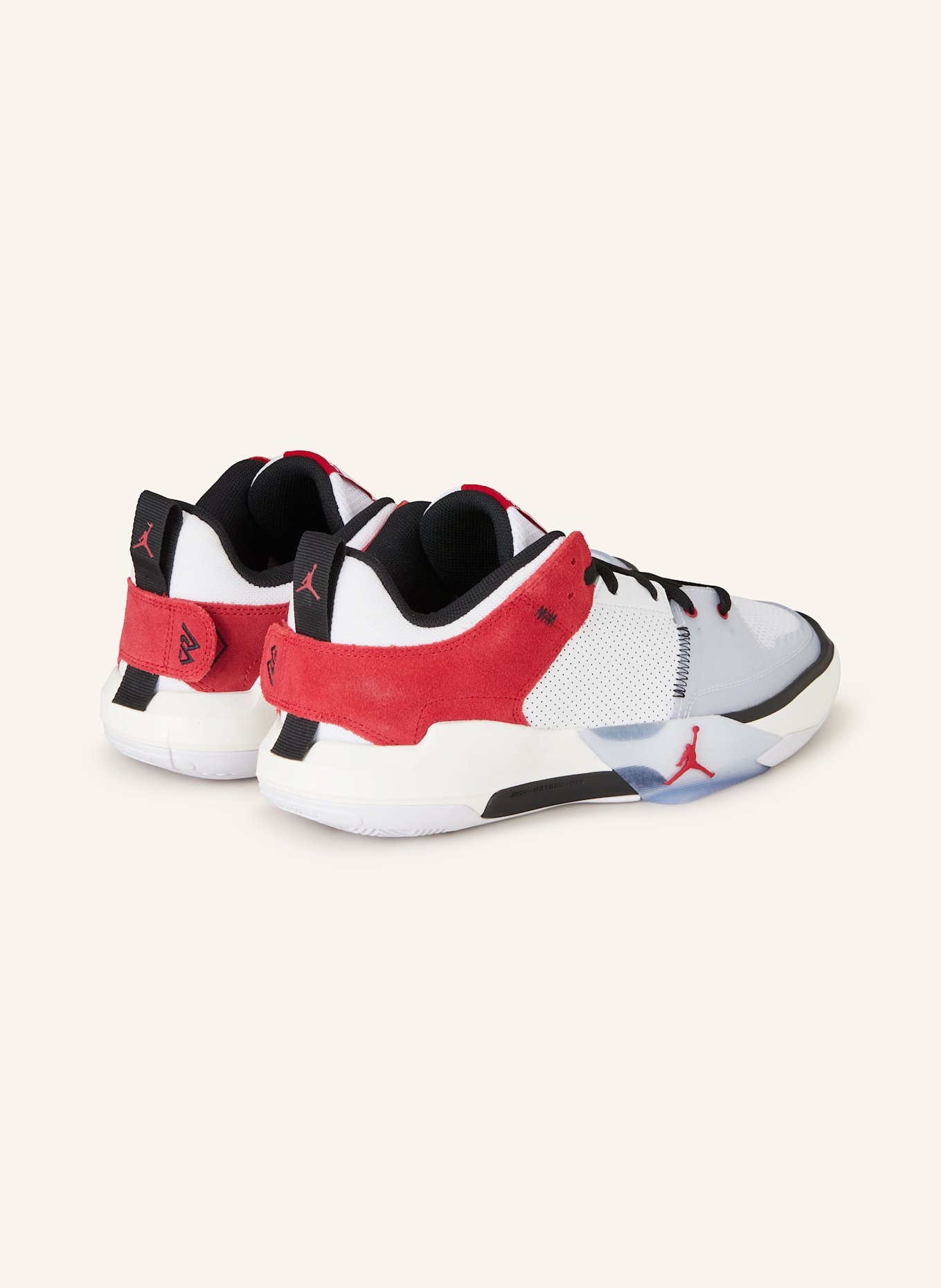 JORDAN Basketball shoes JORDAN ONE TAKE 5, Color: WHITE/ RED/ BLACK (Image 2)