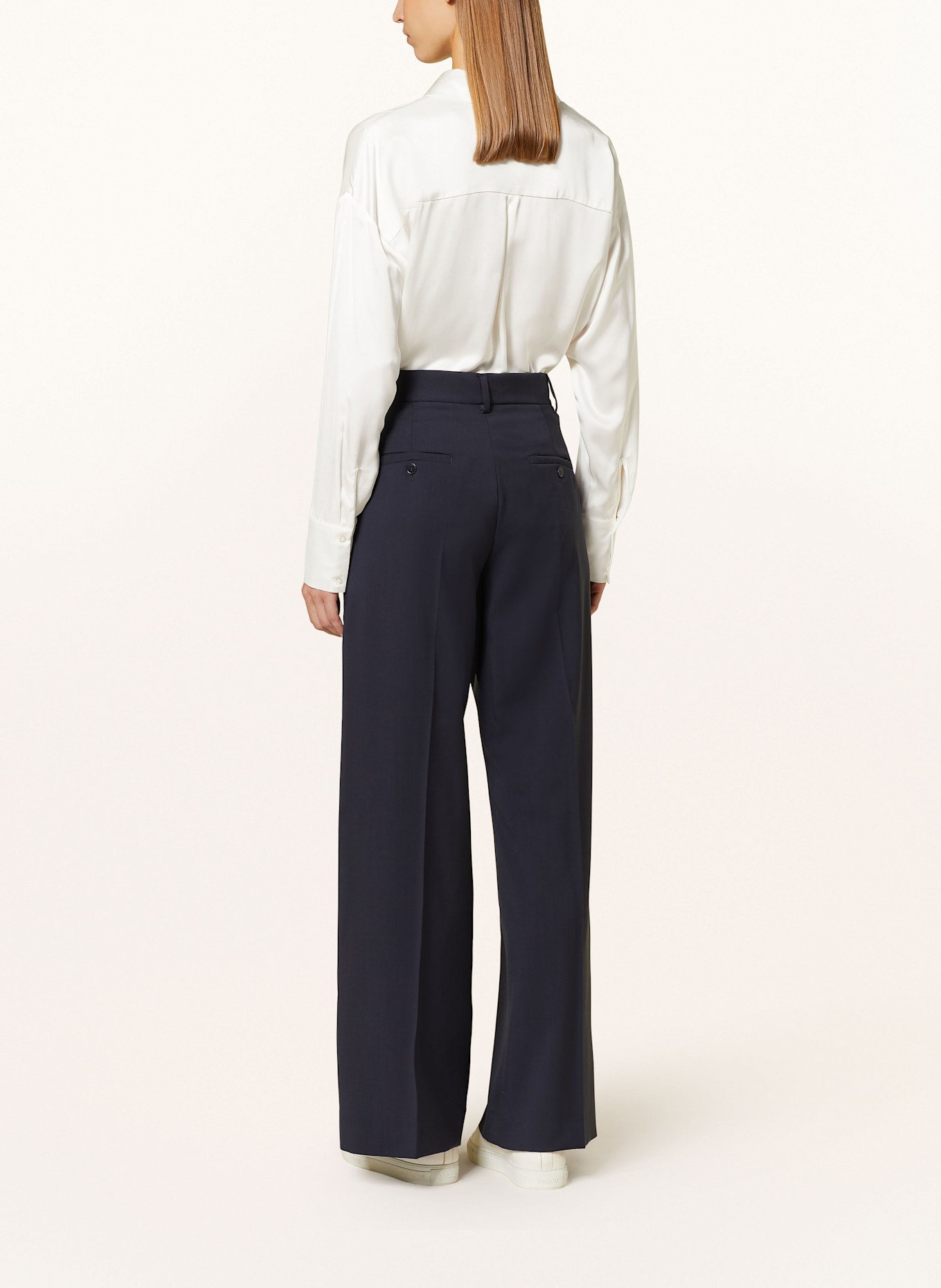 WEEKEND Max Mara Spodnie marlena VISIVO: GRANATOWY