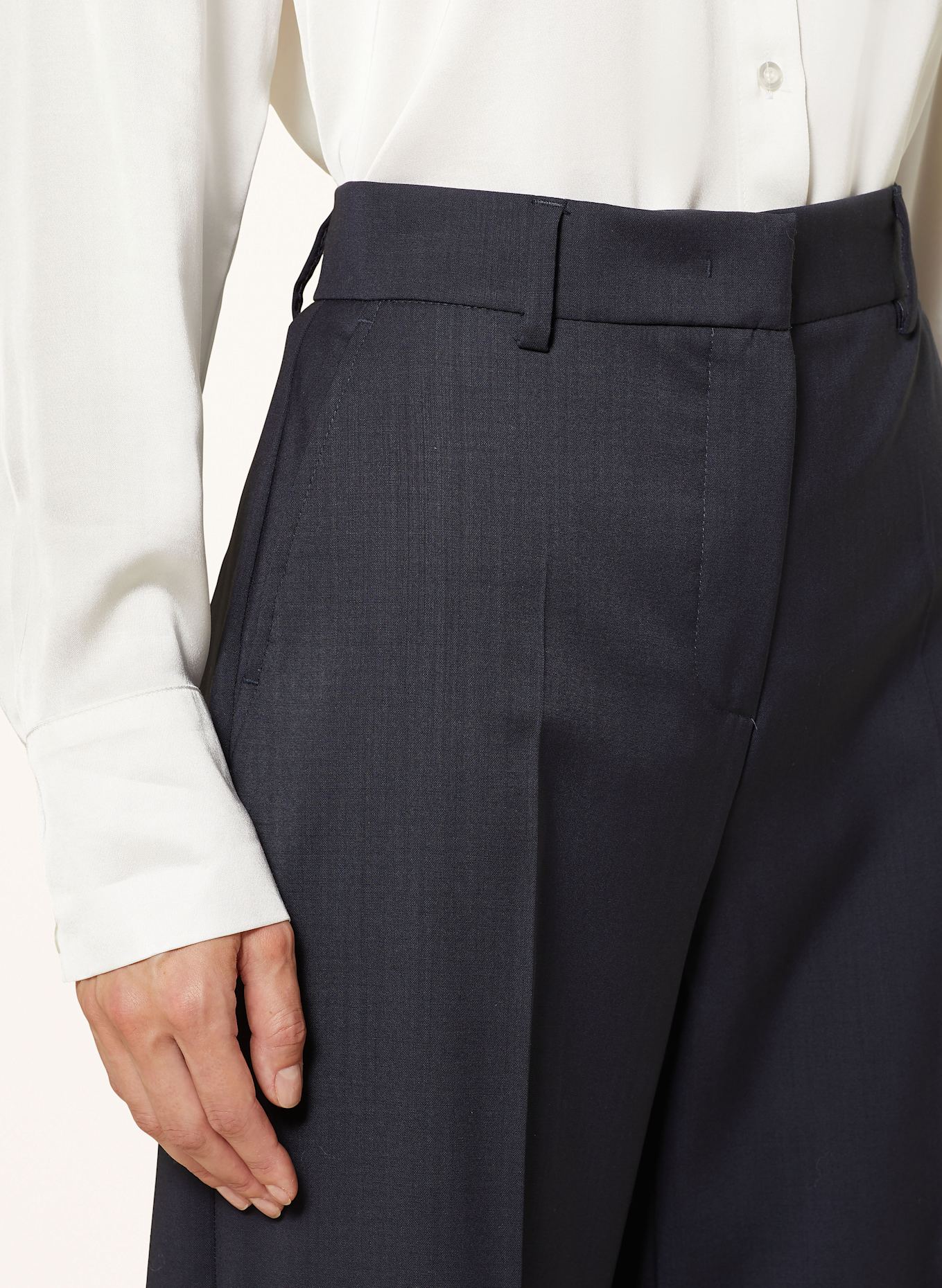 WEEKEND Max Mara Spodnie marlena VISIVO: GRANATOWY