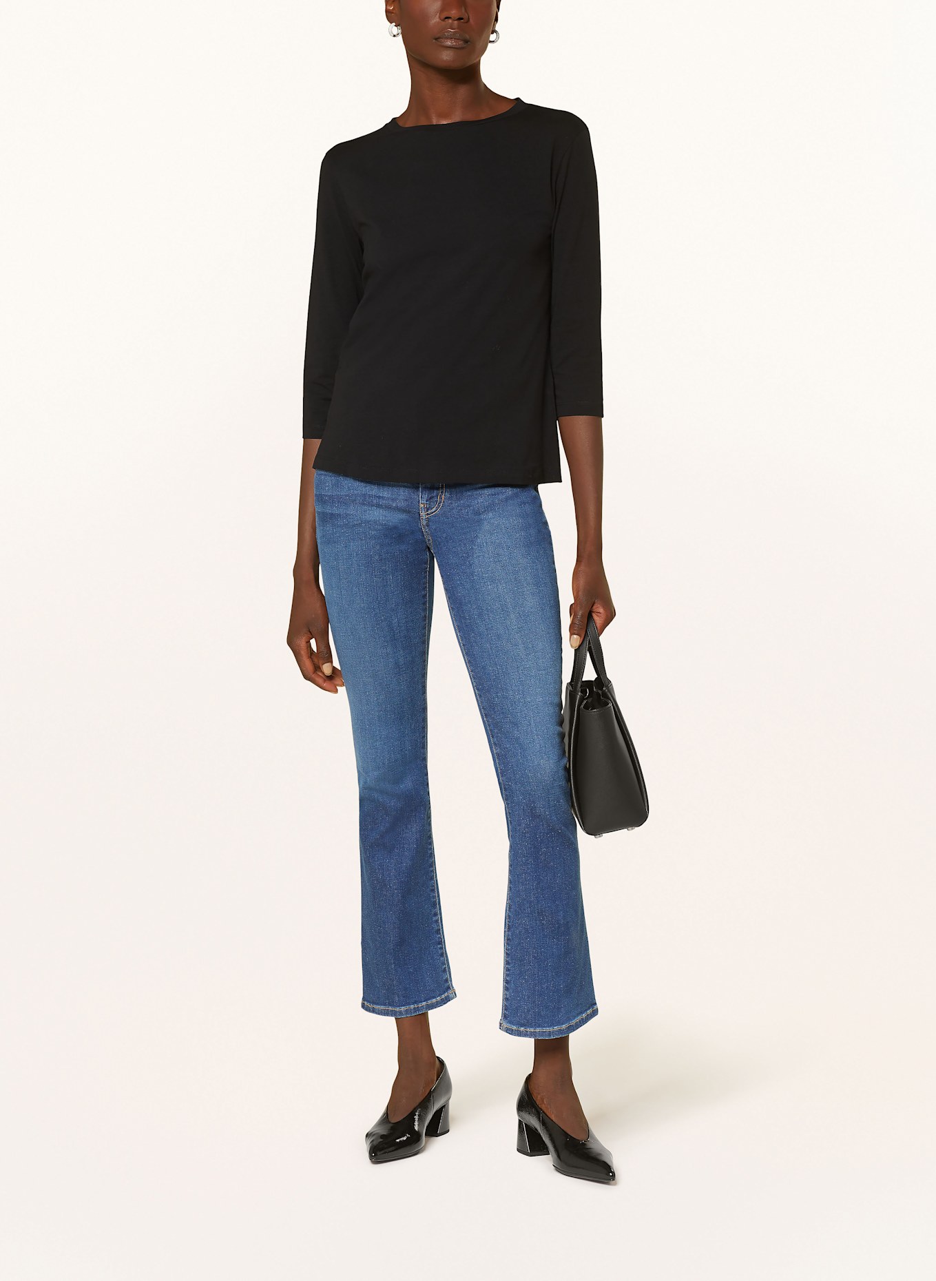 WEEKEND Max Mara Shirt MULTIA with 3/4 sleeves, Color: BLACK (Image 2)