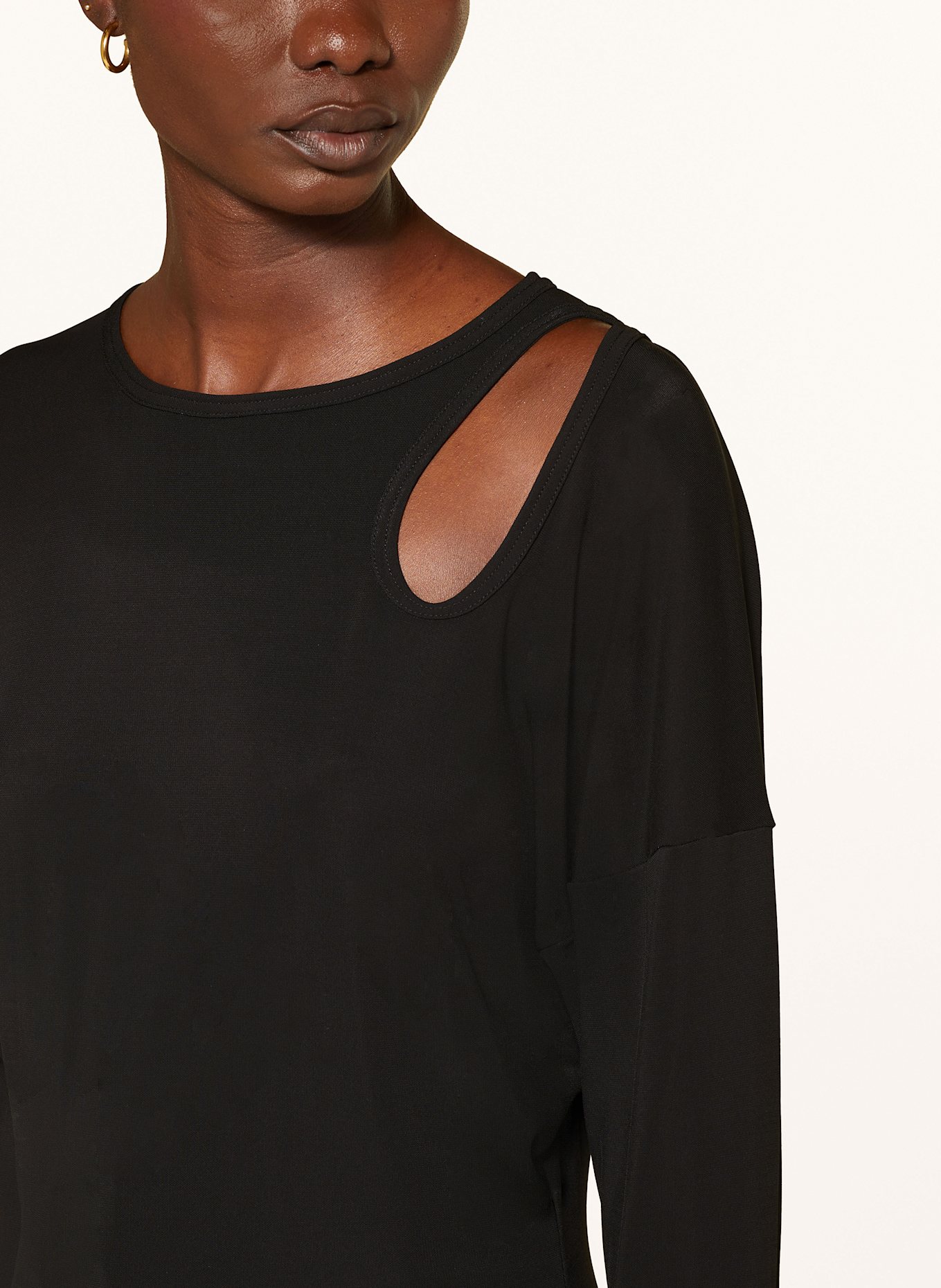 VICTORIA BECKHAM Longsleeve mit Cut-outs: SCHWARZ