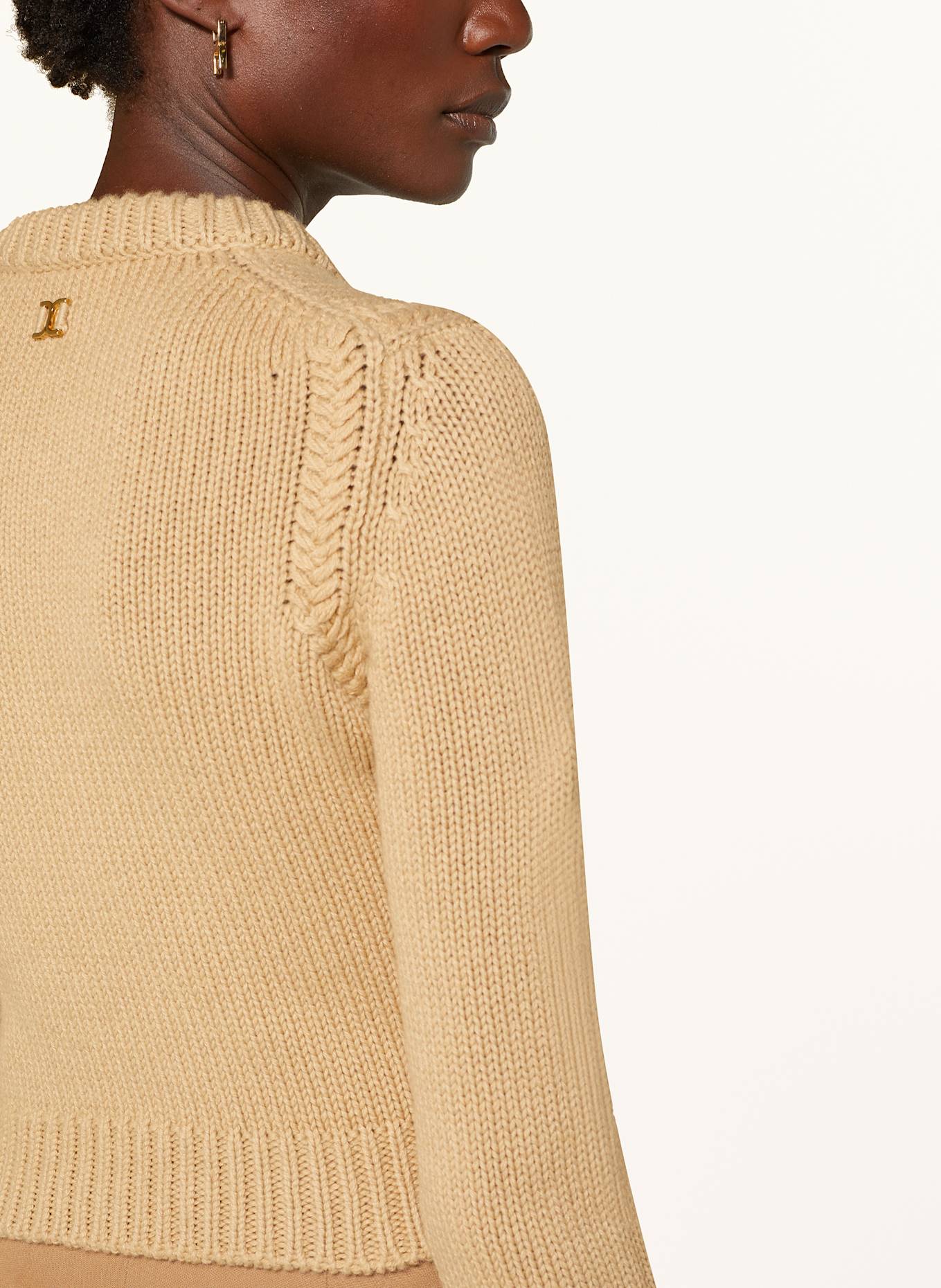 Chloé Cropped-Pullover mit Cashmere, Farbe: CAMEL (Bild 5)