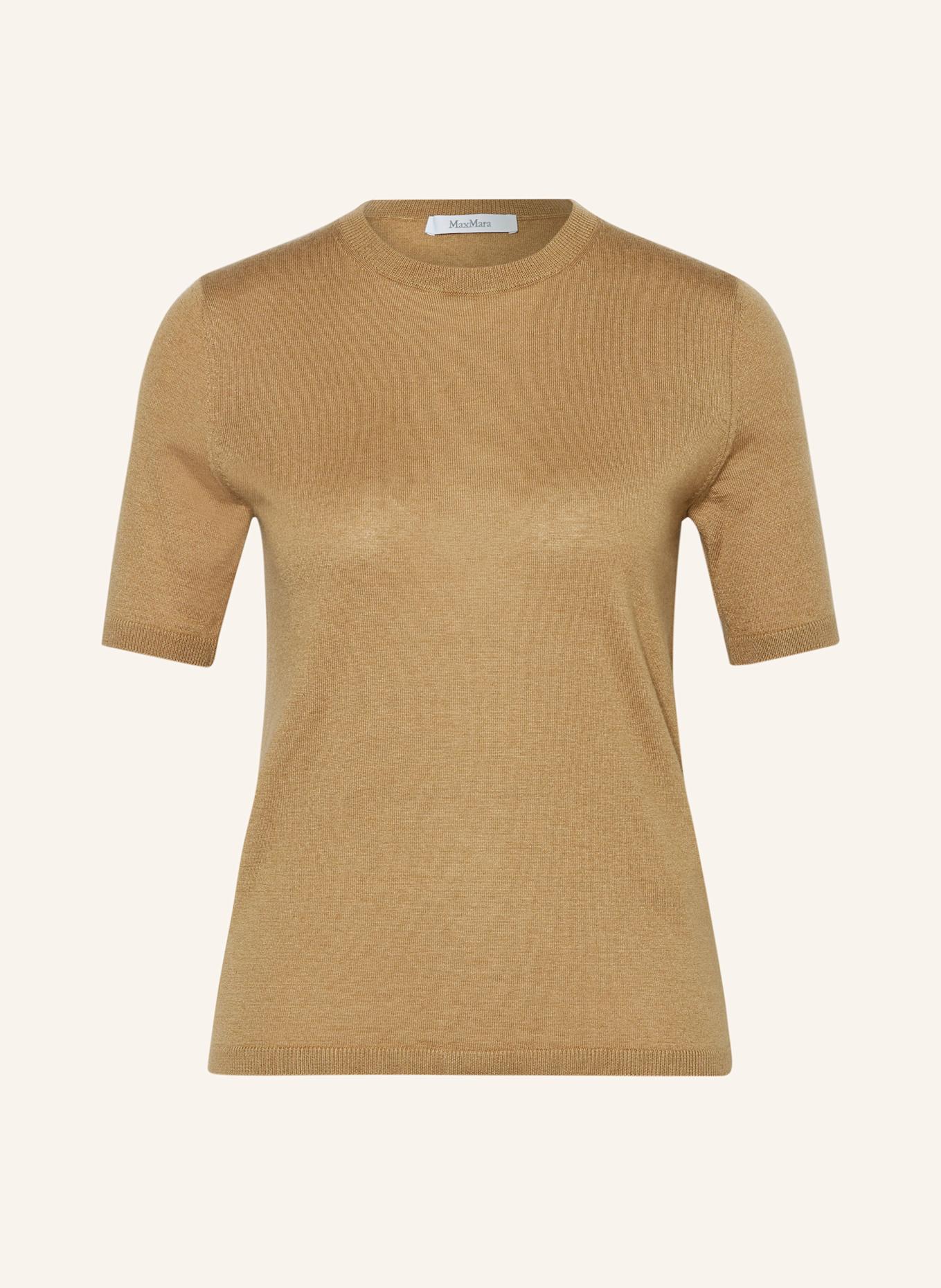 Max Mara Strickshirt WARREN mit Seide und Cashmere, Farbe: CAMEL (Bild 1)