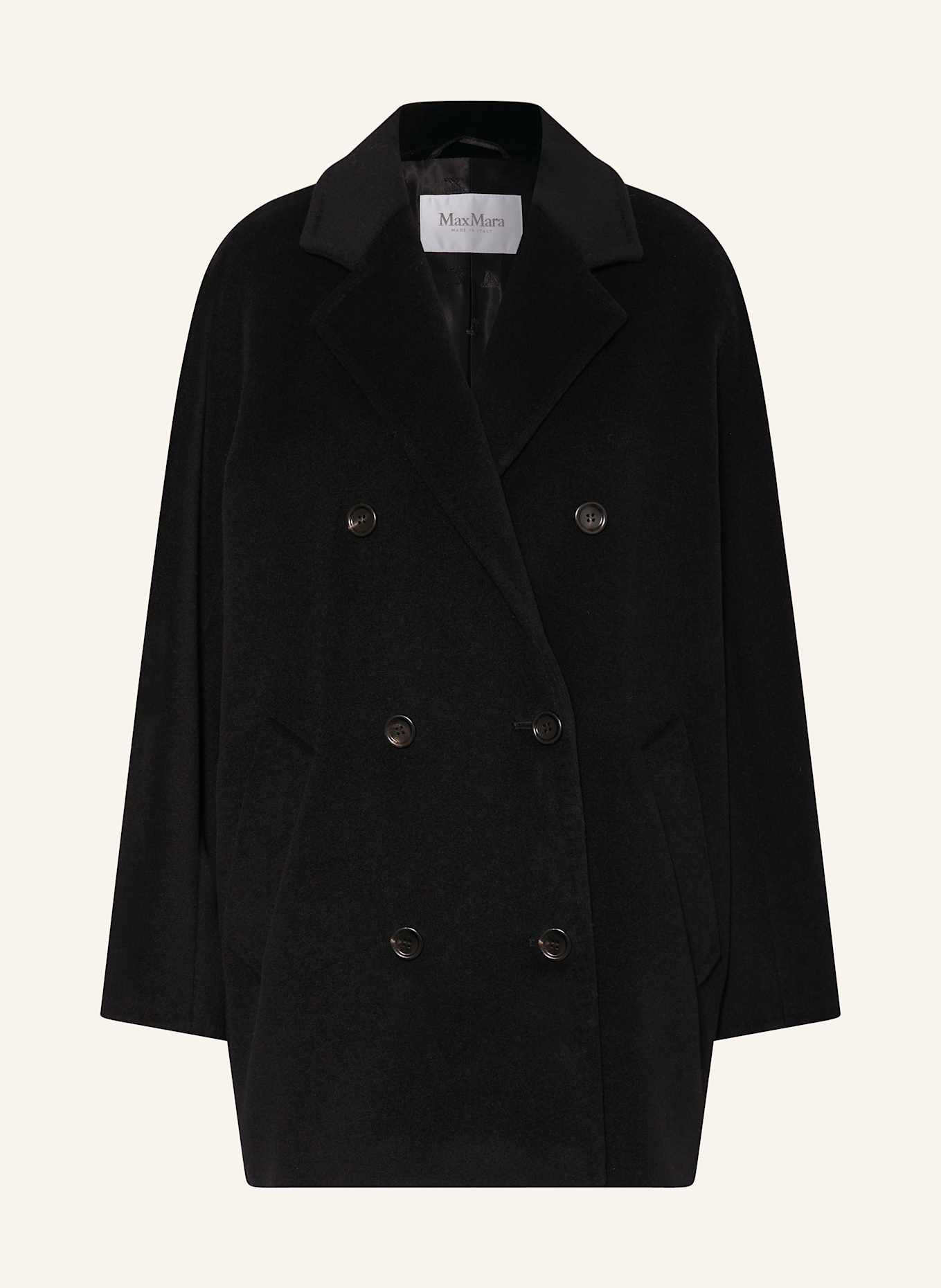 Max Mara Pea coat REBUS in black