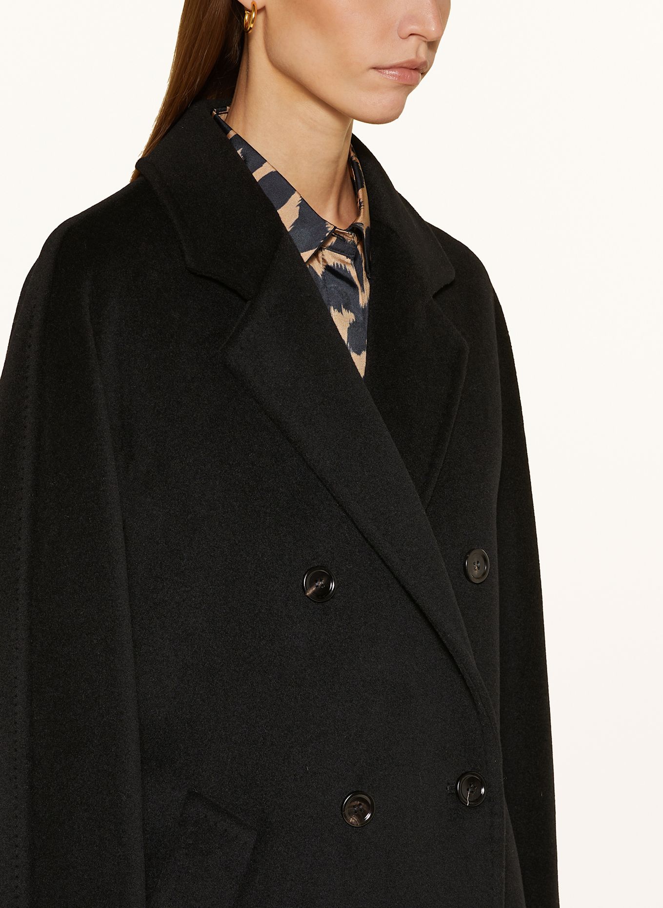 Max Mara Pea coat REBUS in black