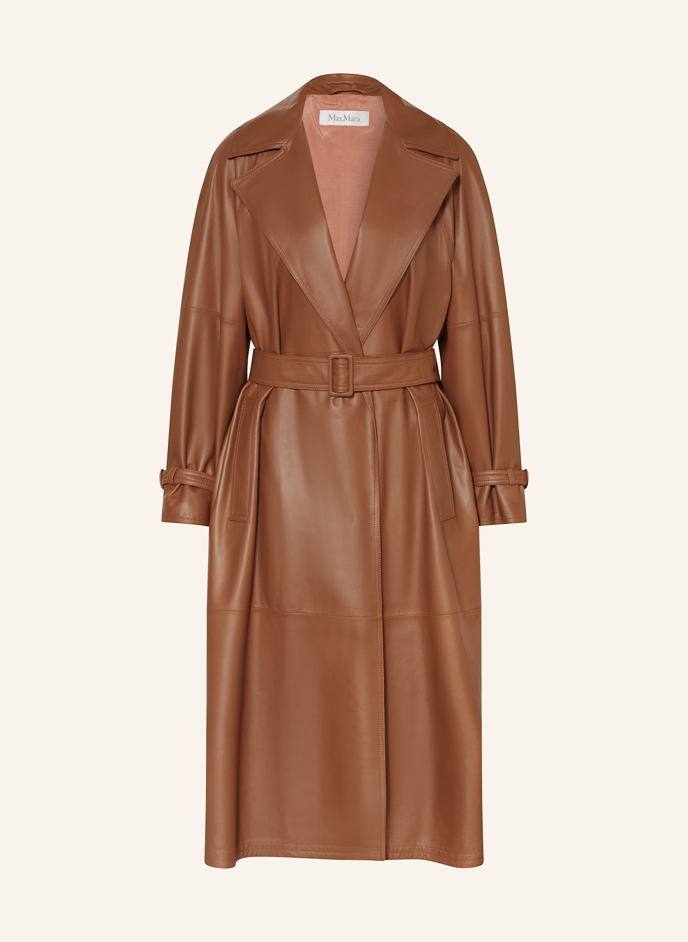 Max mara leather coat hotsell