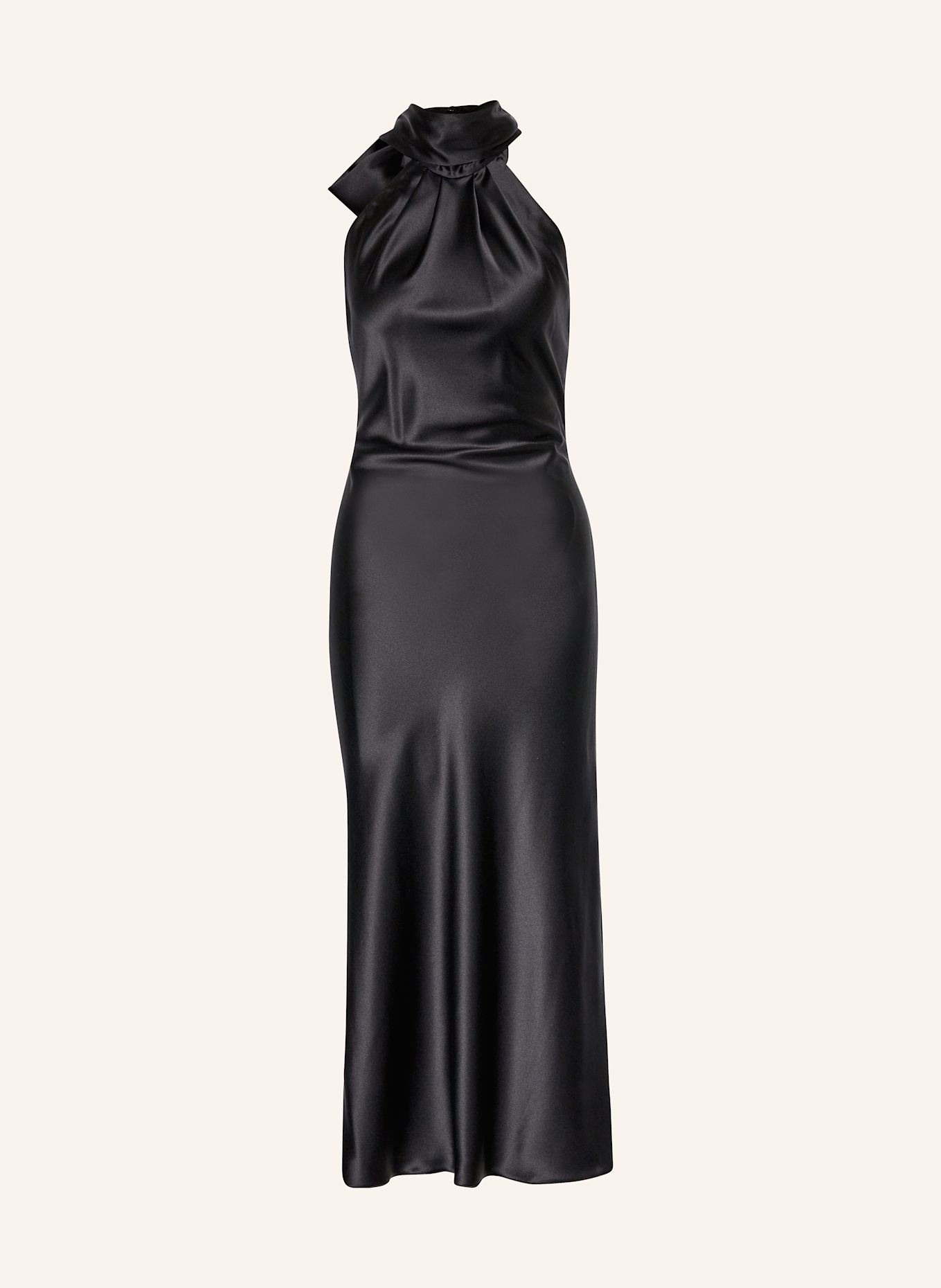 Black halter cocktail dress on sale
