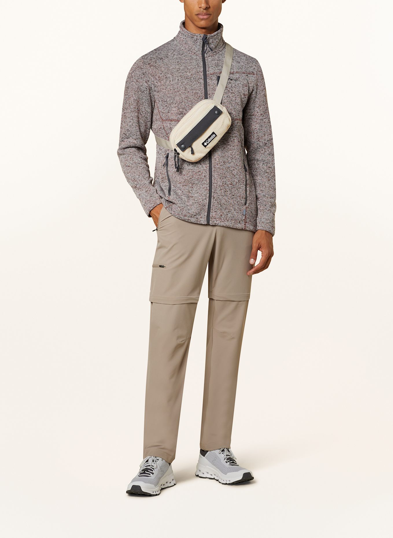 Columbia Waist bag with teddy: CREAM