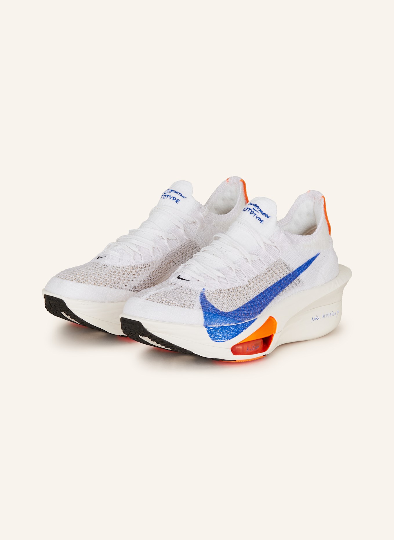 Nike Running shoes AIR ZOOM ALPHAFLY 3, Color: WHITE/ BLUE (Image 1)