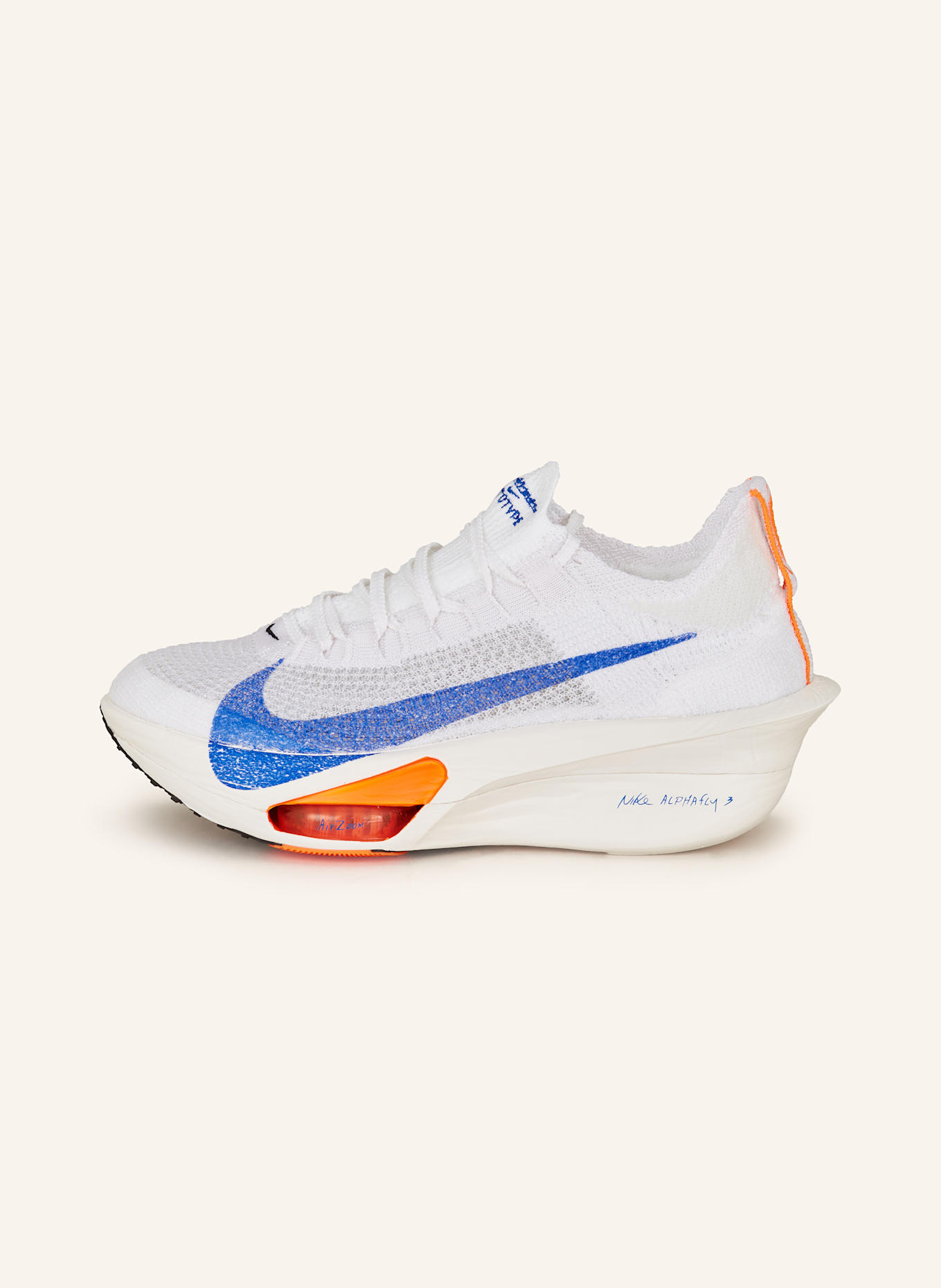 Nike Running shoes AIR ZOOM ALPHAFLY 3, Color: WHITE/ BLUE (Image 4)