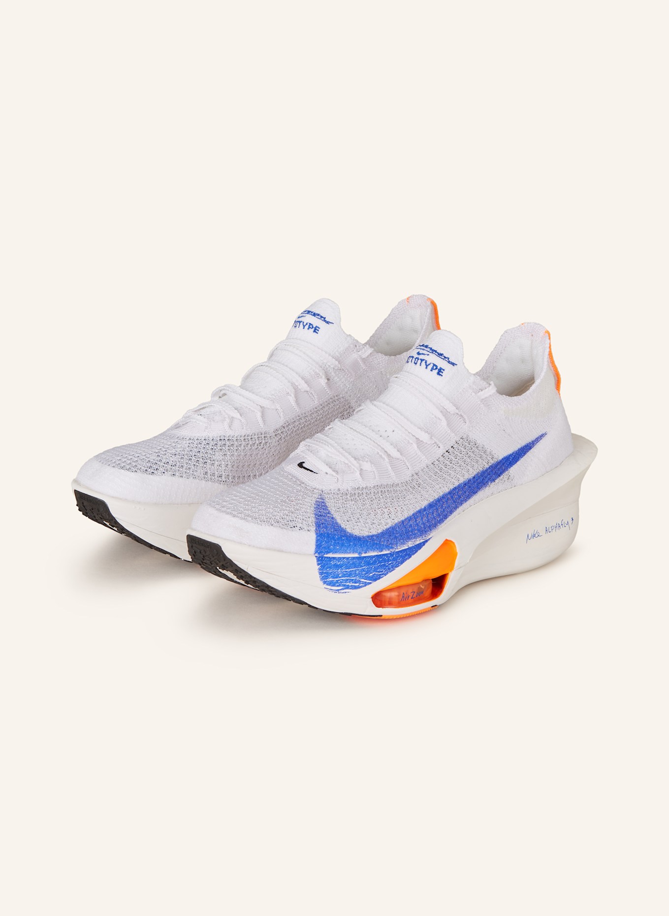 Nike Running shoes AIR ZOOM ALPHAFLY 3, Color: WHITE/ BLUE (Image 1)