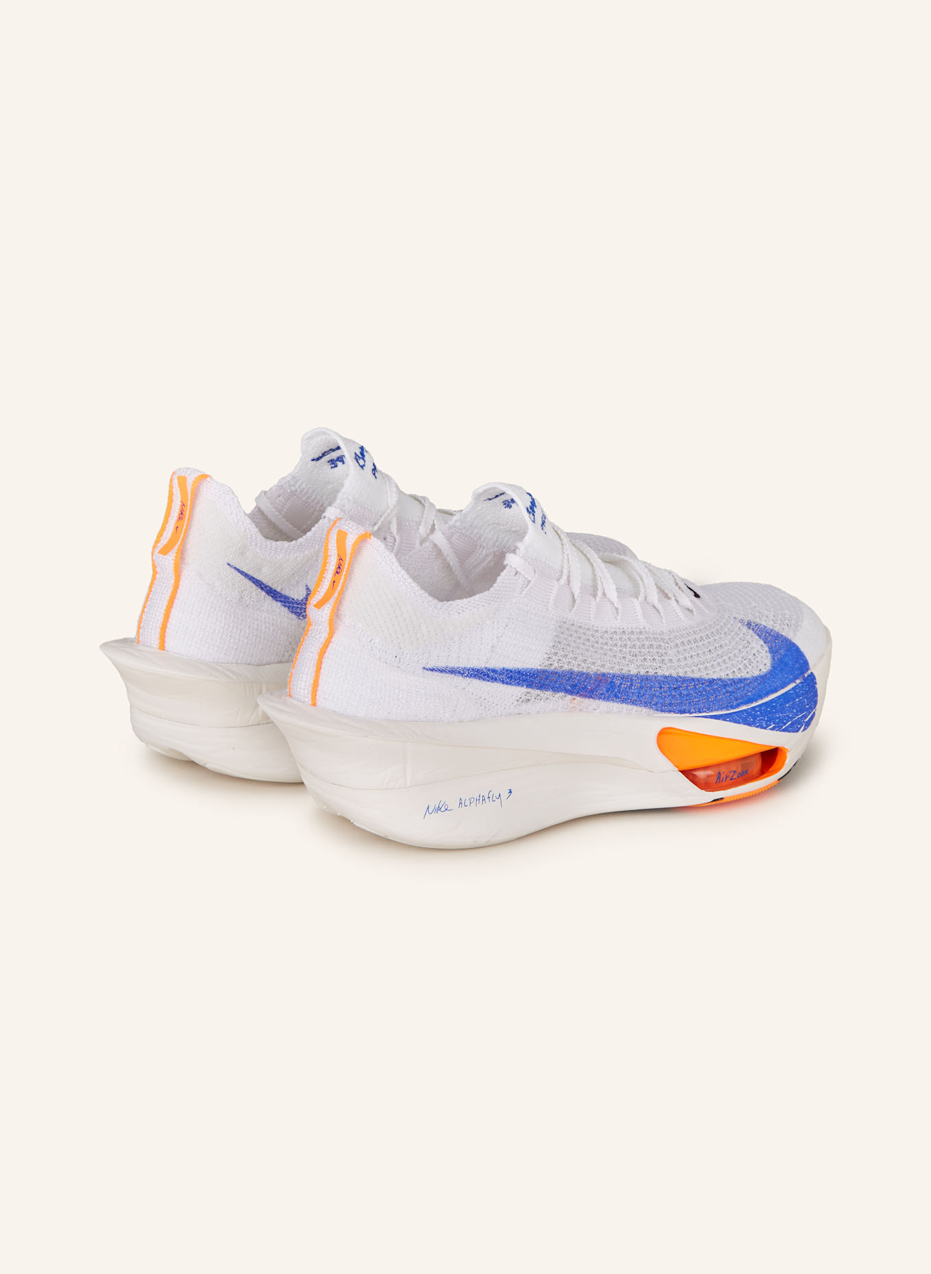 Nike Running shoes AIR ZOOM ALPHAFLY 3, Color: WHITE/ BLUE (Image 2)