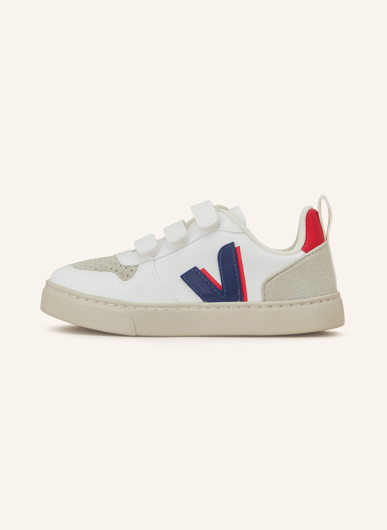 VEJA Sneaker V-10, Farbe: WEISS/ BLAU/ ROT (Bild 4)