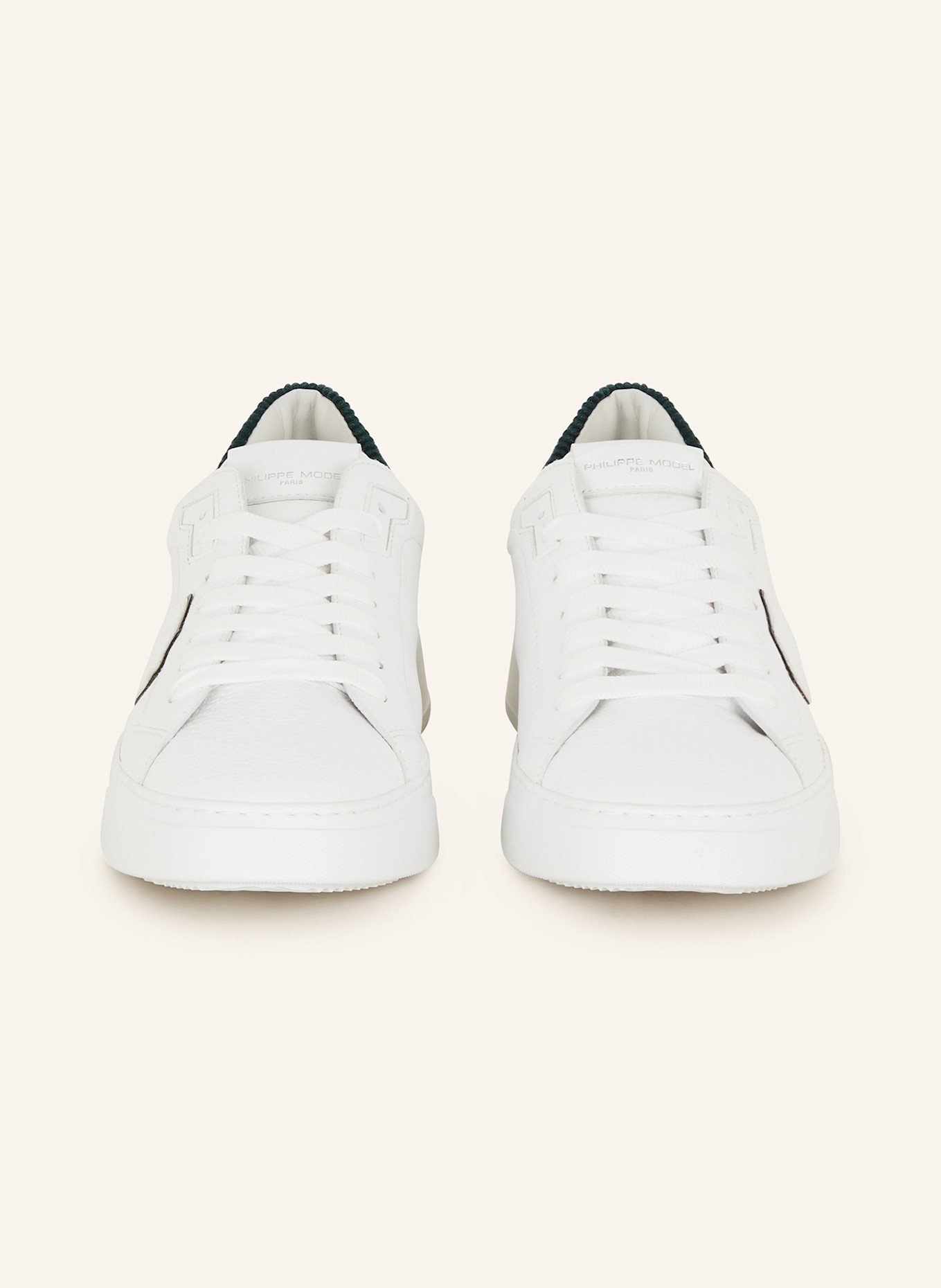 PHILIPPE MODEL Sneakers TEMPLE, Color: WHITE/ DARK GREEN (Image 3)