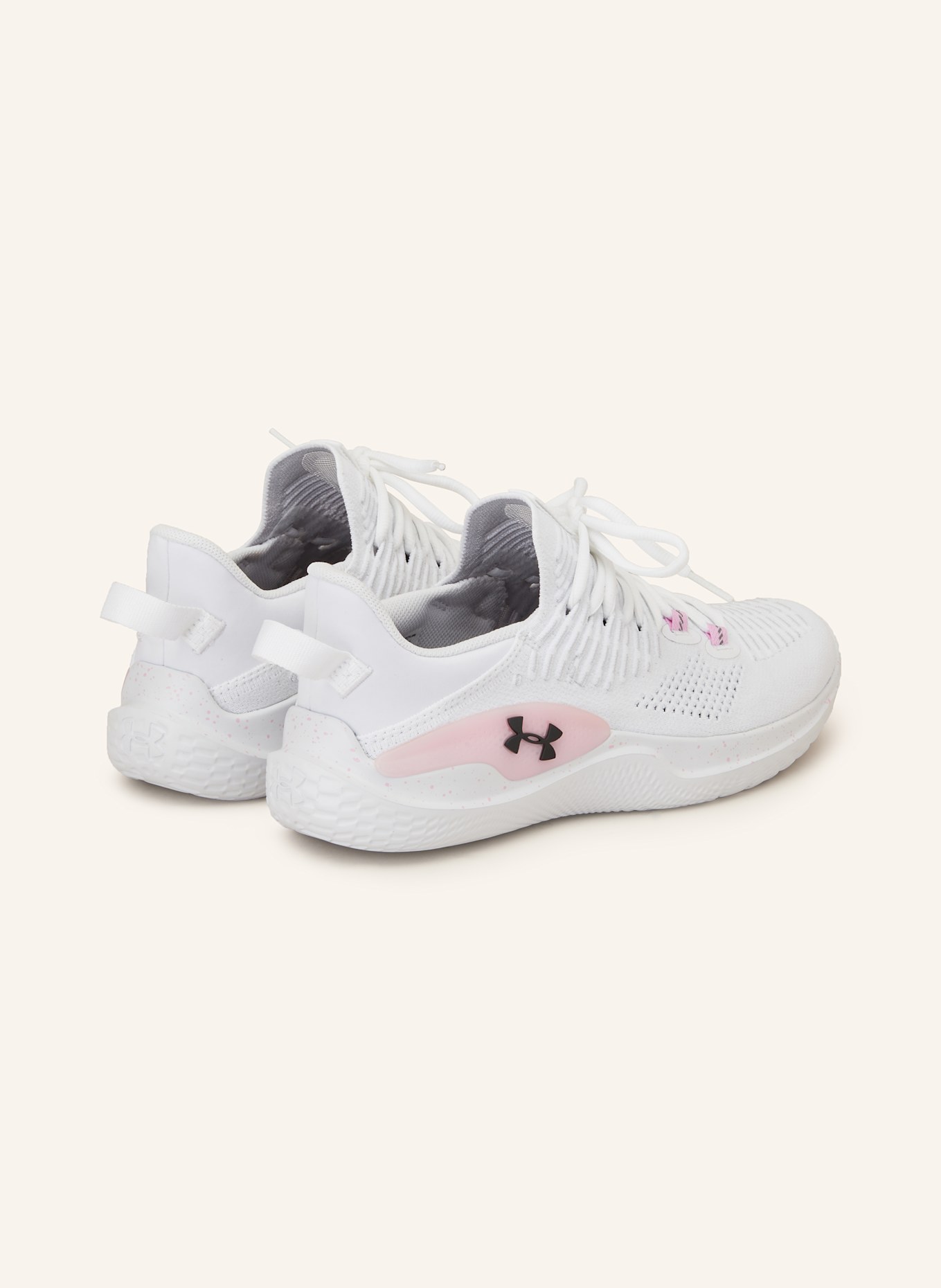 UNDER ARMOUR UA DYNAMIC INTELLIKNIT fitness shoes, Color: WHITE (Image 2)