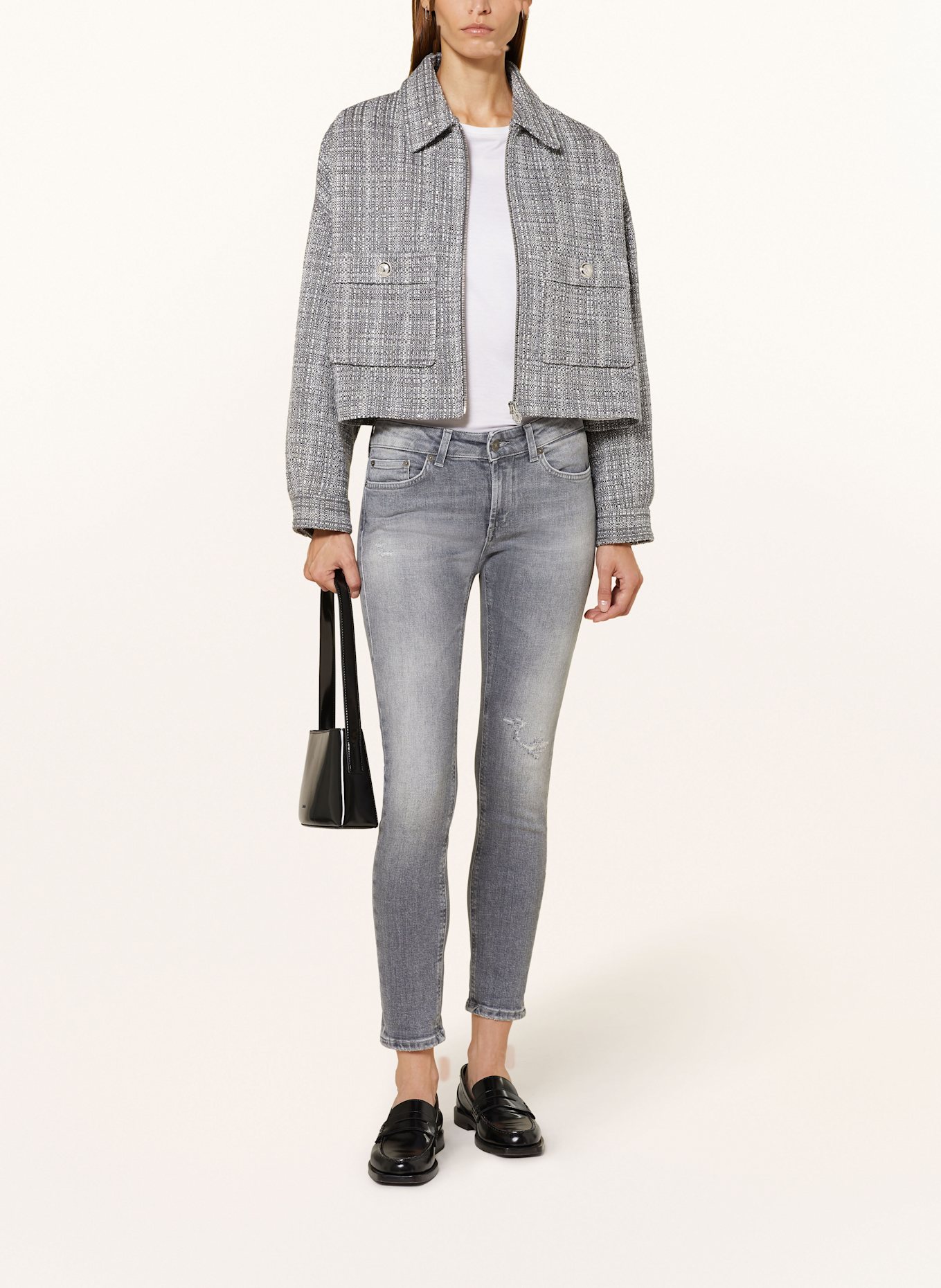 Dondup Skinny Jeans MONROE, Farbe: GRAU (Bild 2)