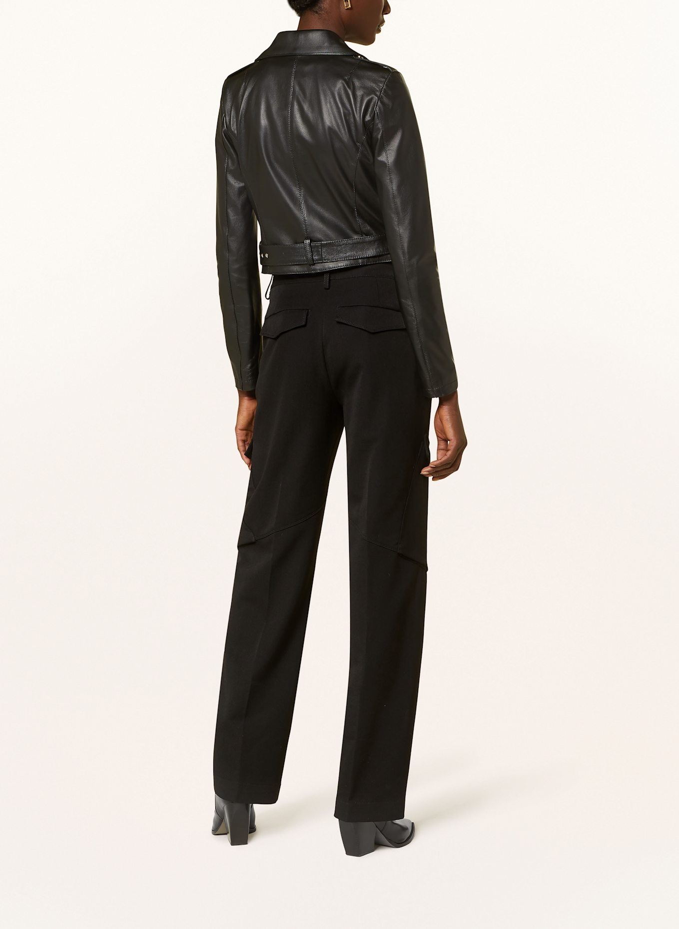 Dondup Cargohose CAMILLA: SCHWARZ