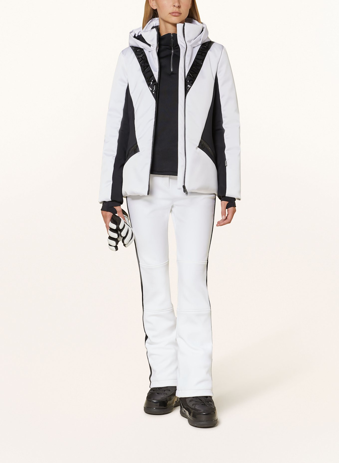 SPORTALM Softshell-Skihose, Farbe: WEISS/ SCHWARZ (Bild 2)