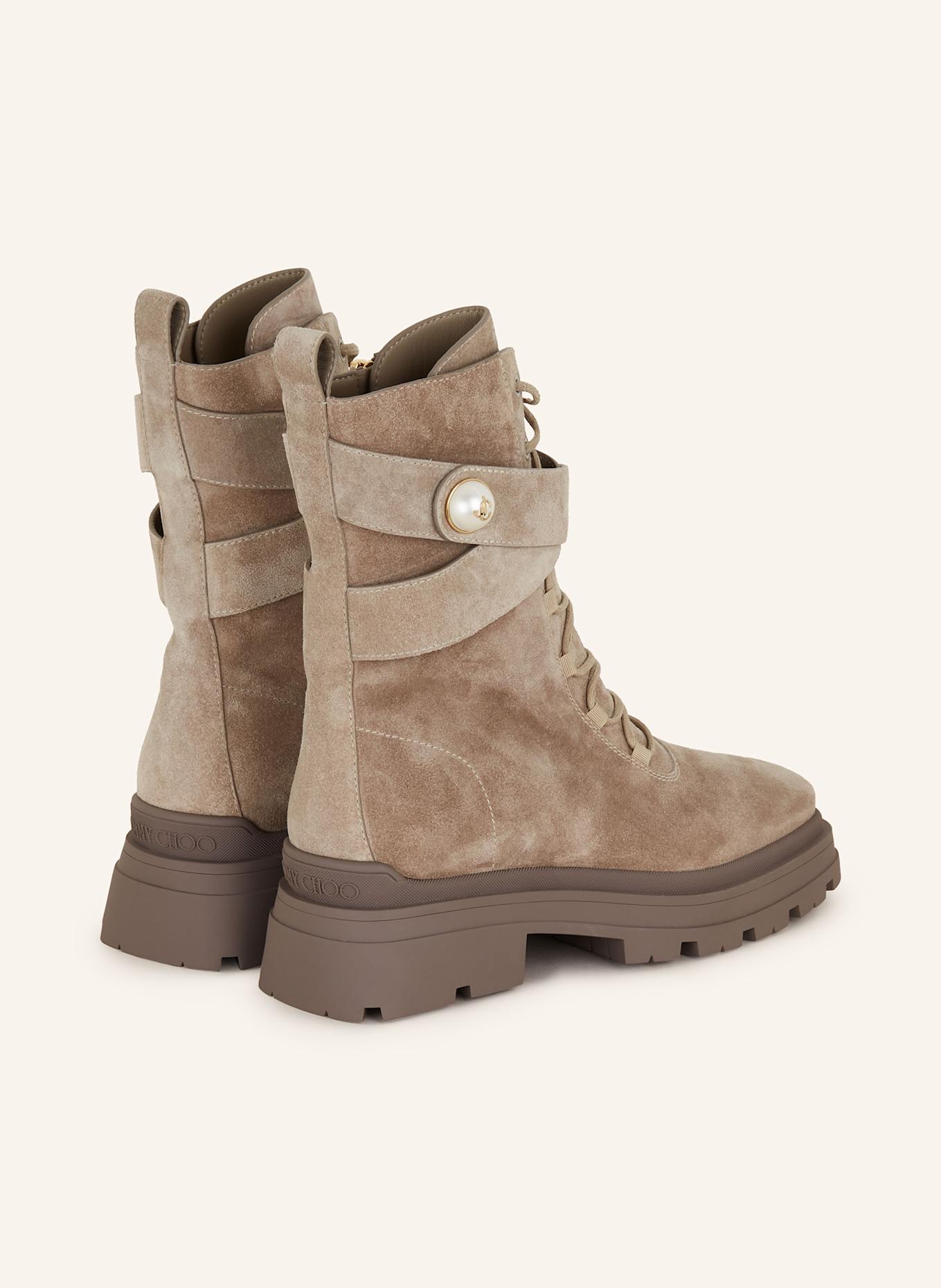 JIMMY CHOO Lace up boots NOEMI in taupe