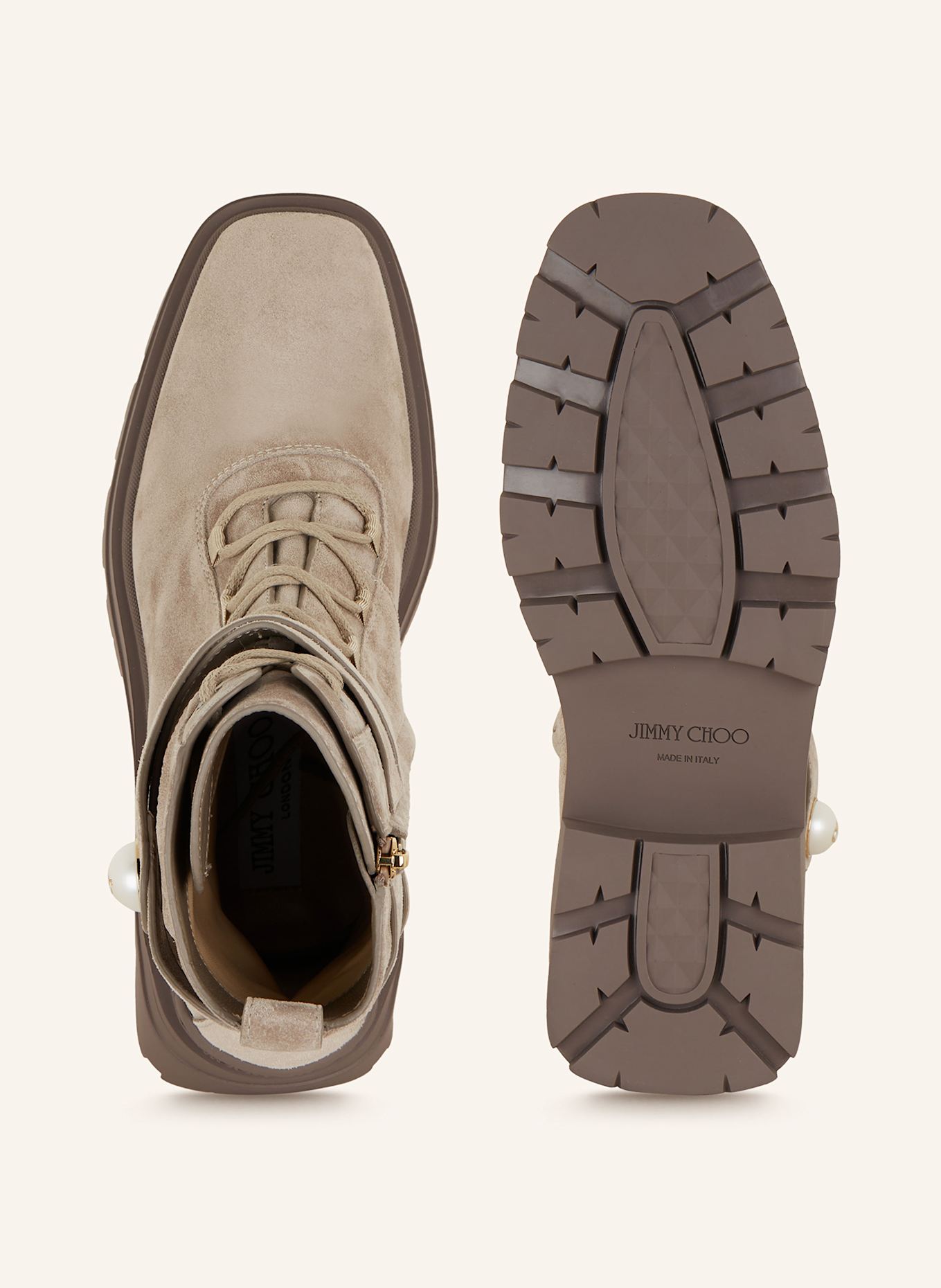 JIMMY CHOO Schnürboots NOEMI: TAUPE