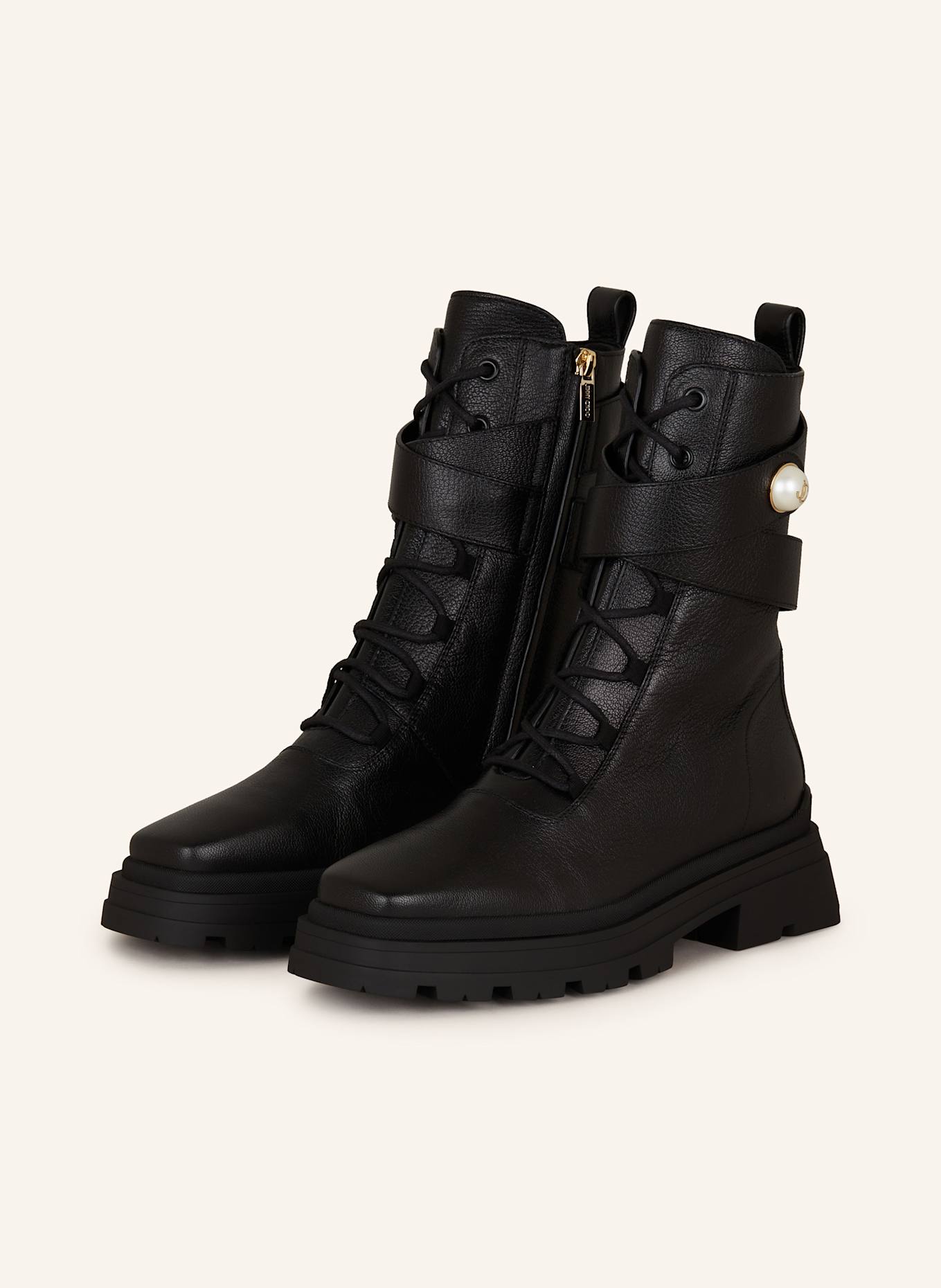 JIMMY CHOO Lace up Boots NOEMI 45 in black