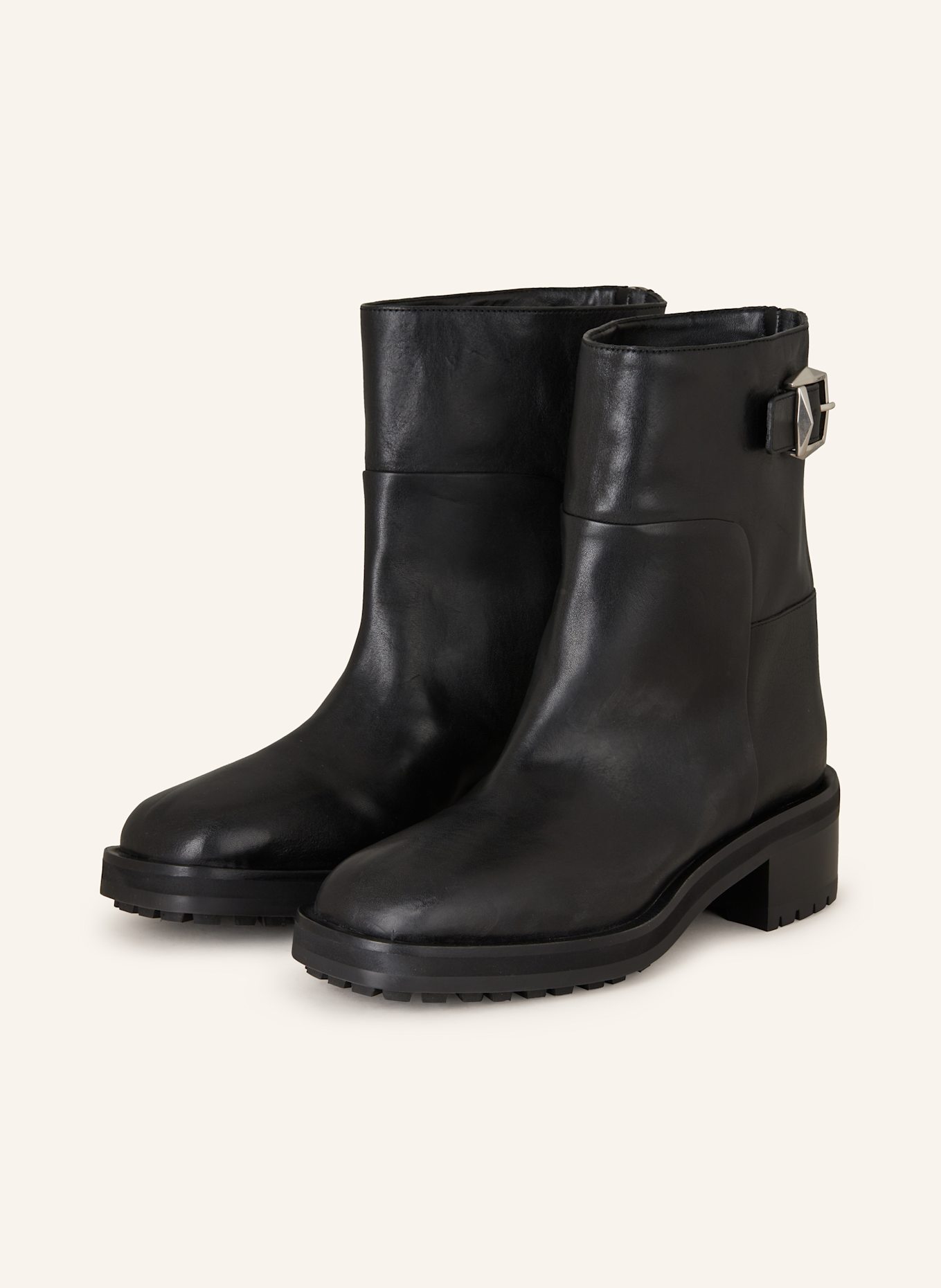 Jimmy choo biker boots fur lined cheap